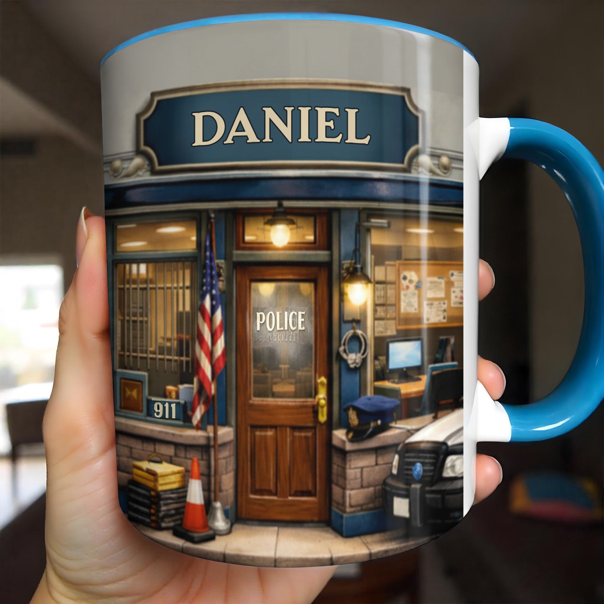Personalized Police Department Law Enforcement Accent Mug Gifts For Police Officers - Image 2