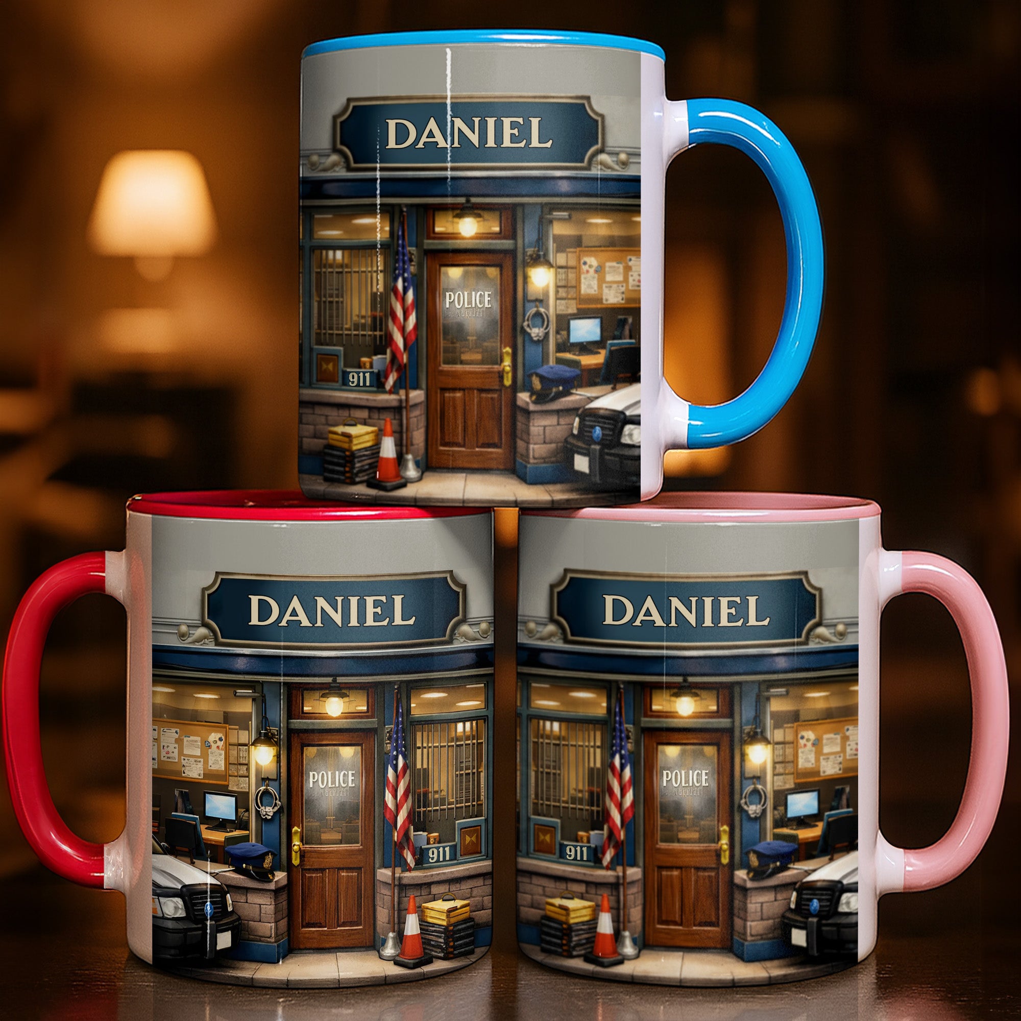 Personalized Police Department Law Enforcement Accent Mug Gifts For Police Officers - Image 3