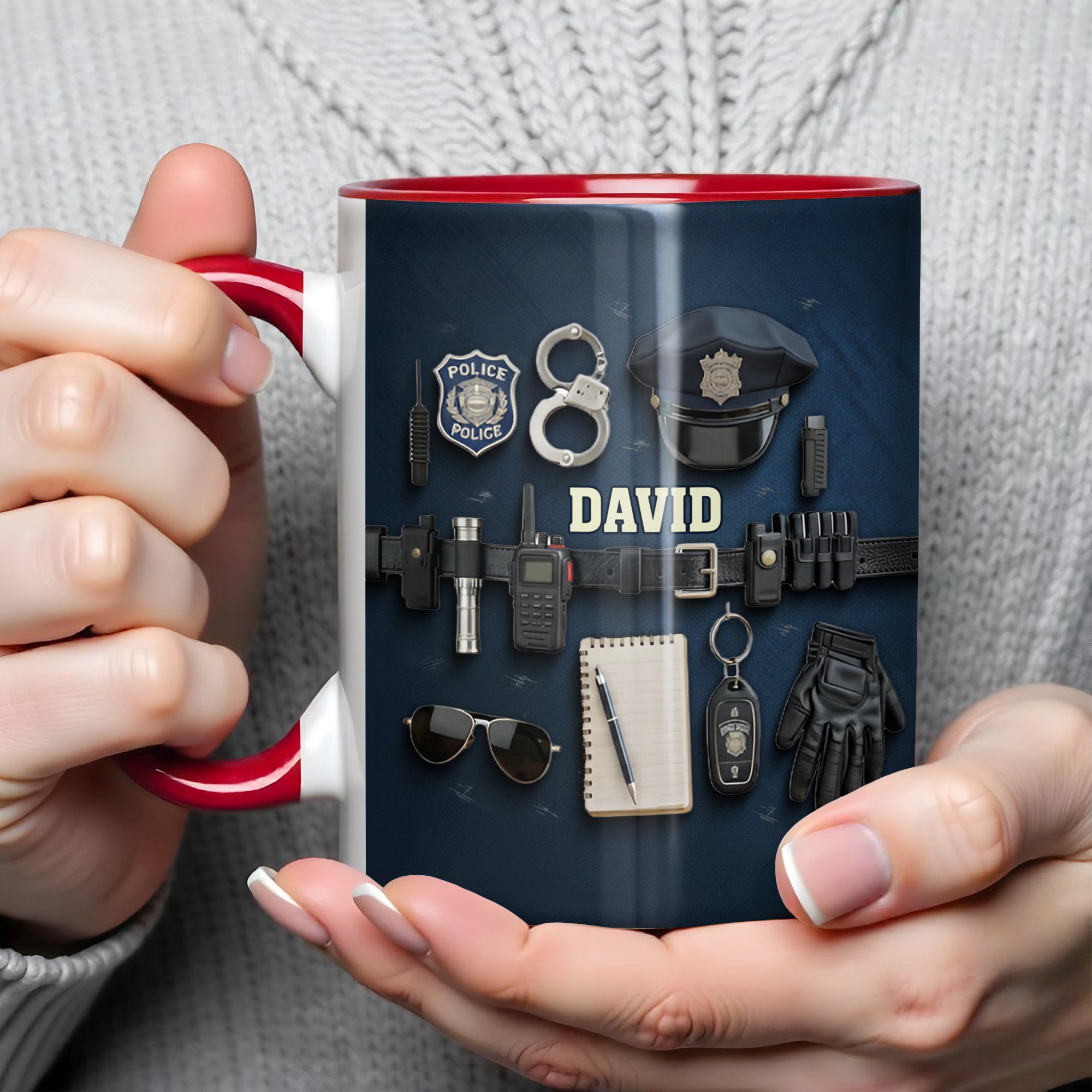 Personalized Police Officer Gear Accent Mug First Responder Coffee Cup Police Officer Gifts - Image 5