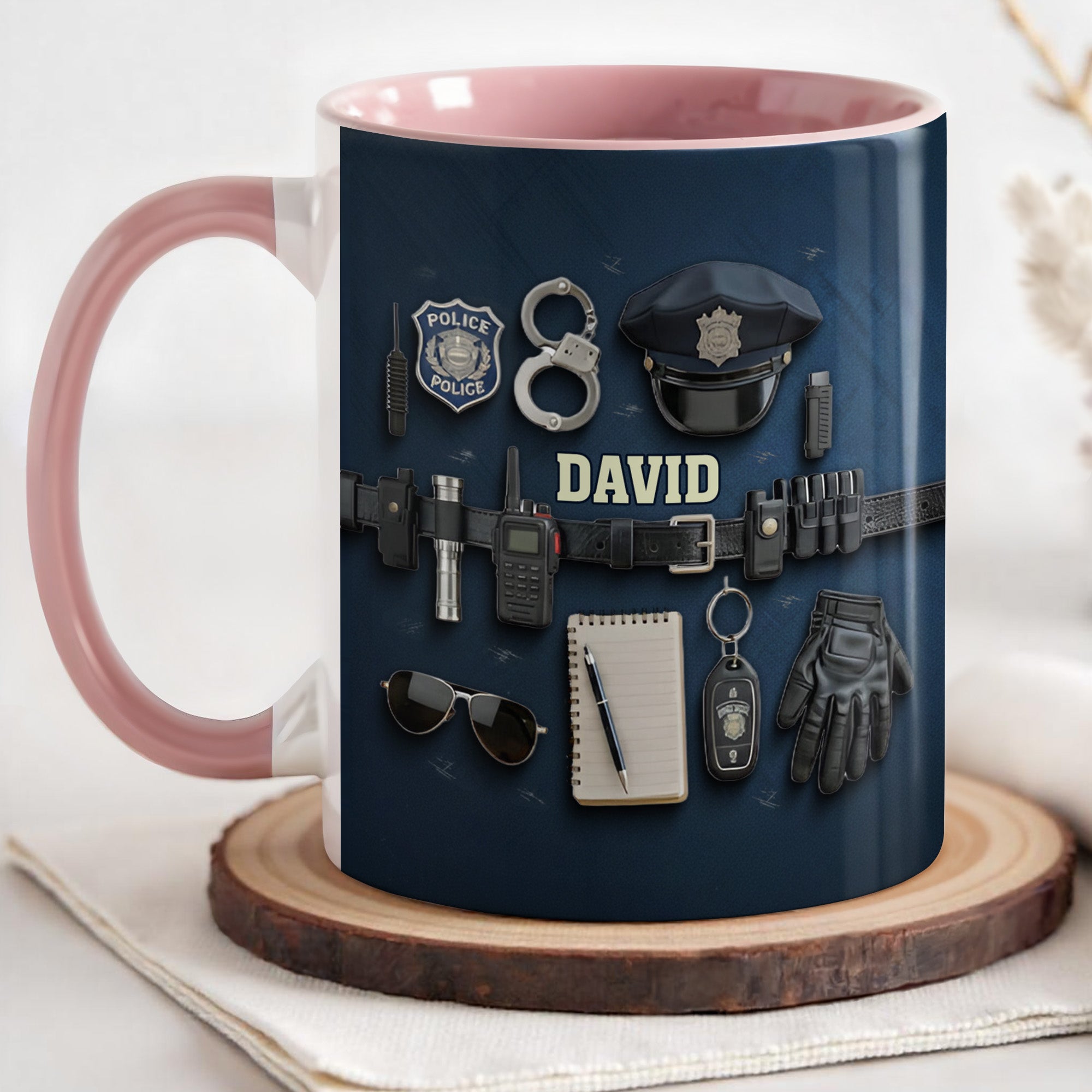 Personalized Police Officer Gear Accent Mug First Responder Coffee Cup Police Officer Gifts - Image 3