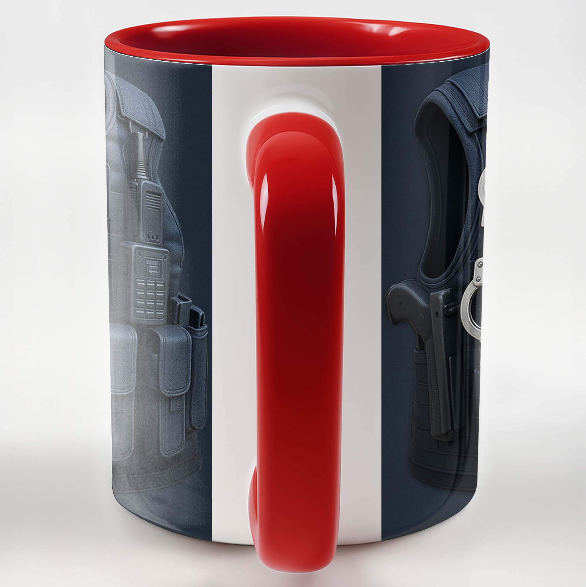 Personalized Police Vest And Tactical Gear Accent Mug Best Gifts For Police Officer - Image 6