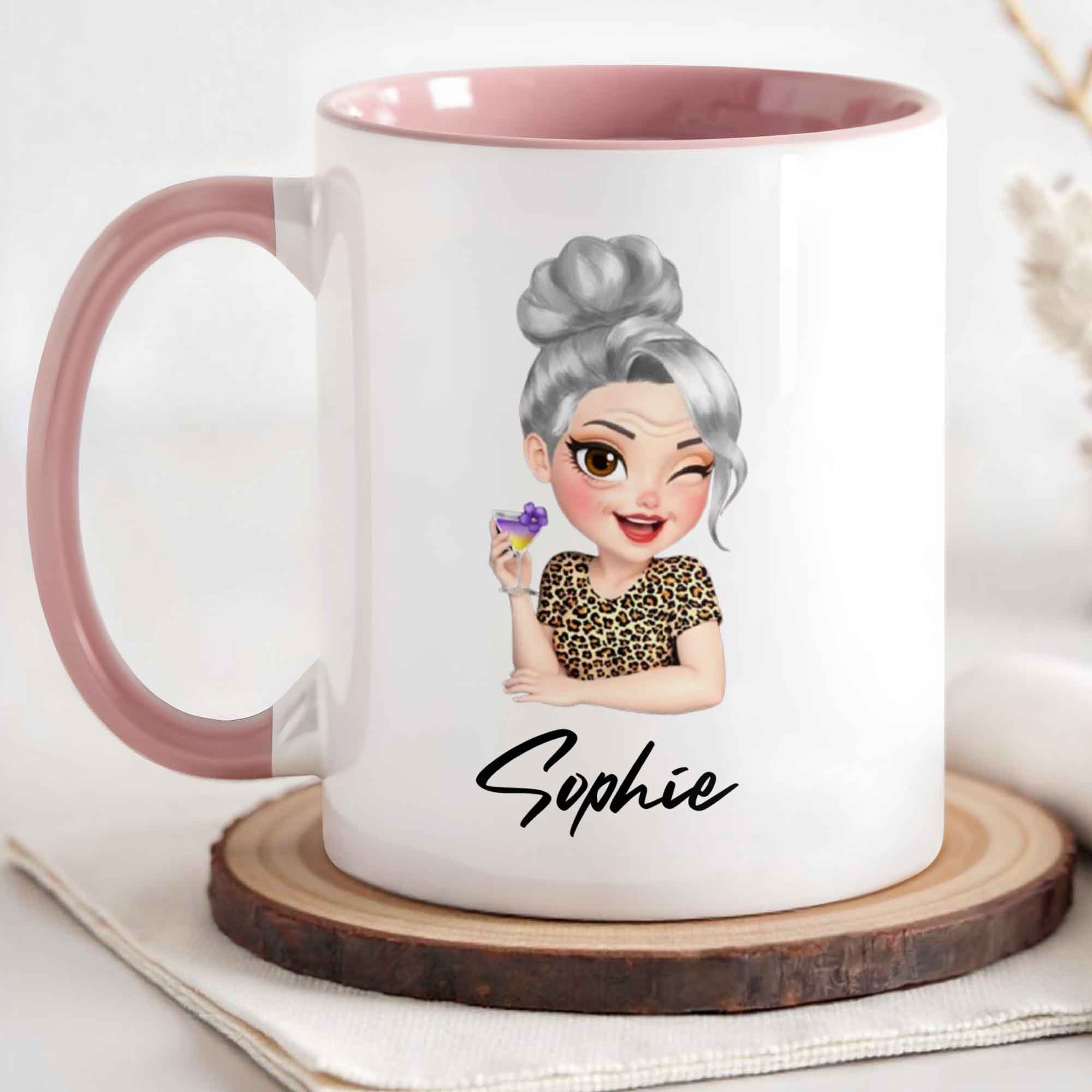 Personalized Retired Not My Problem Anymore Accent Mug Retirement Gift Ideas For Her - Image 3
