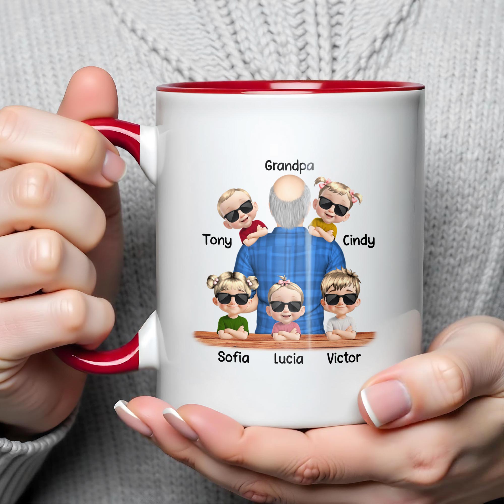 Personalized Retired Please See Grandkids For Details Accent Mug Funny Retirement Gifts - Image 3