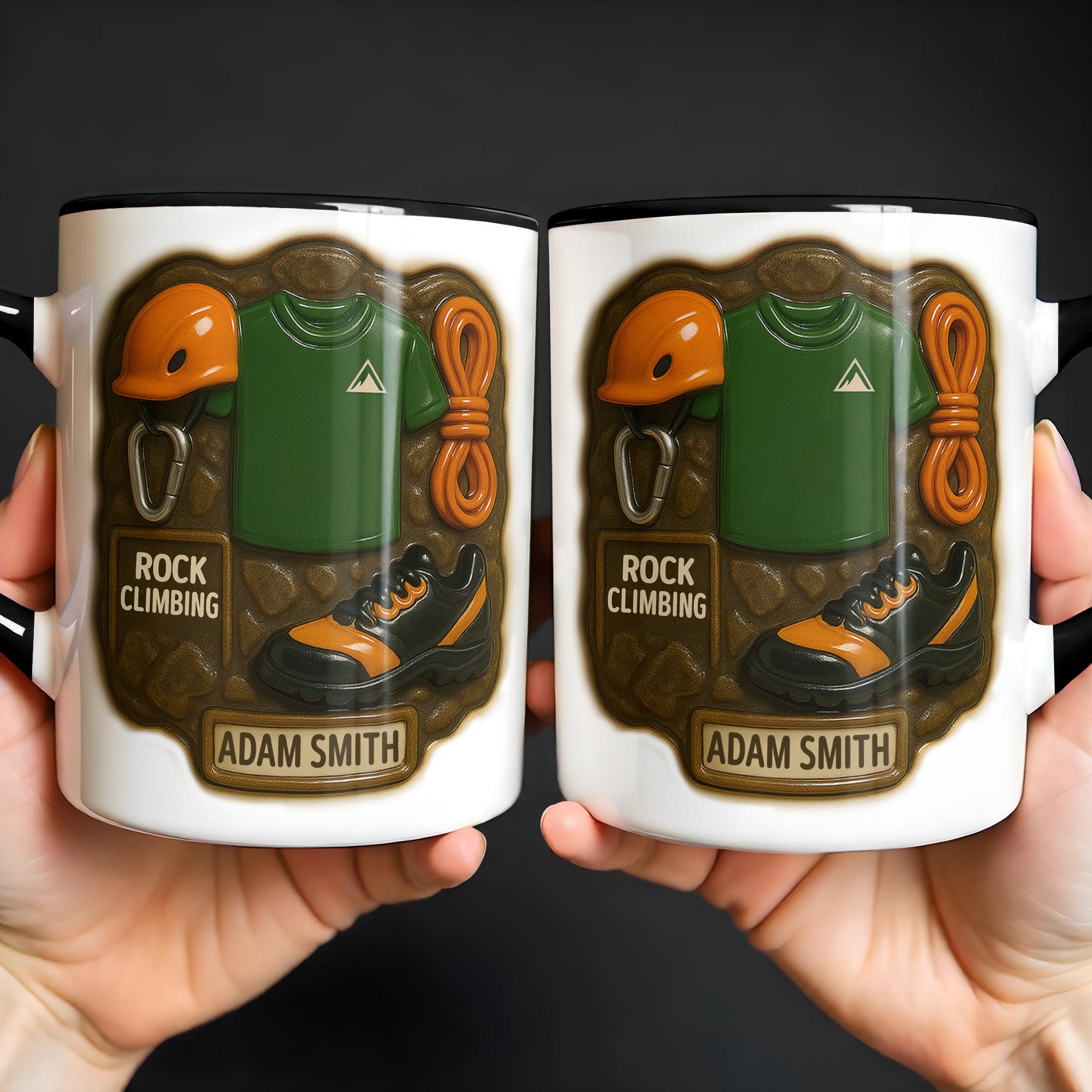 Personalized Rock Climbing Essentials Design Accent Mug Gifts For Sports Lovers - Image 4