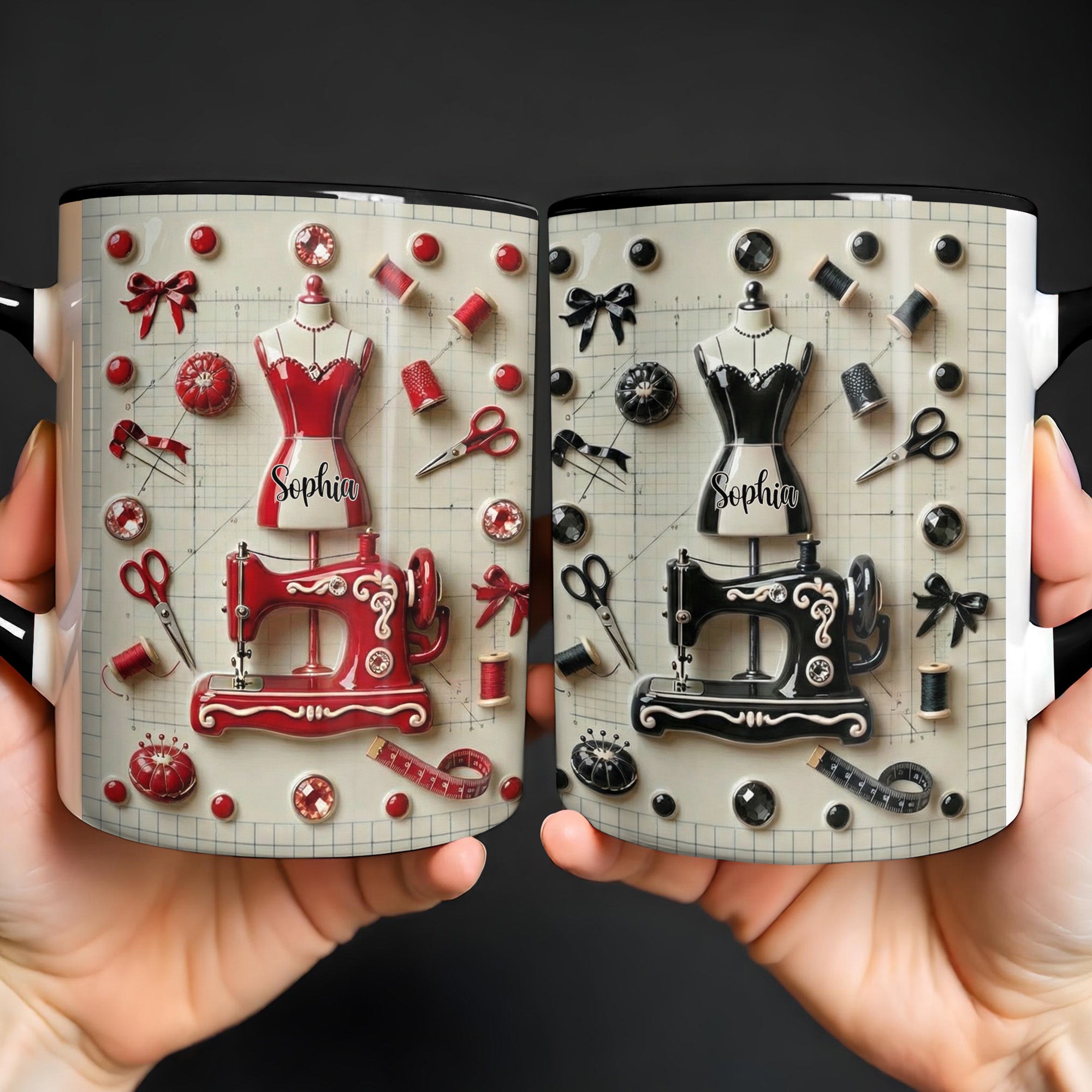 Personalized Sewing And Design Theme Mug Accent Mug Unique Gifts For Sewers - Image 6
