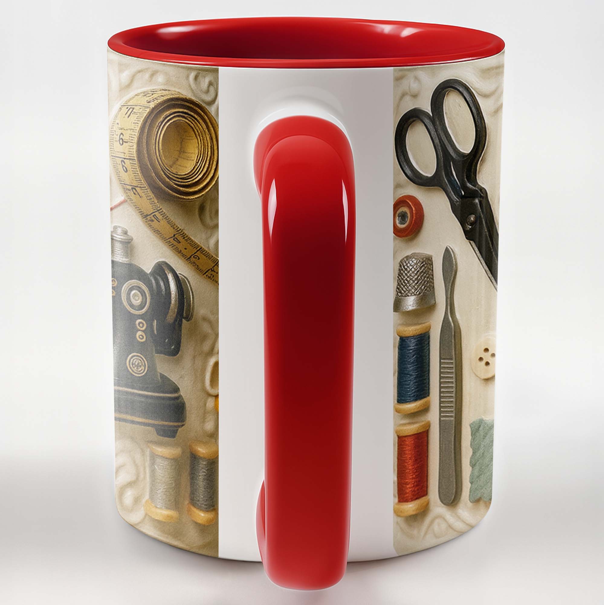 Personalized Sewing Theme Accent Mug Perfect Gift For Sewing Lover For Her - Image 7