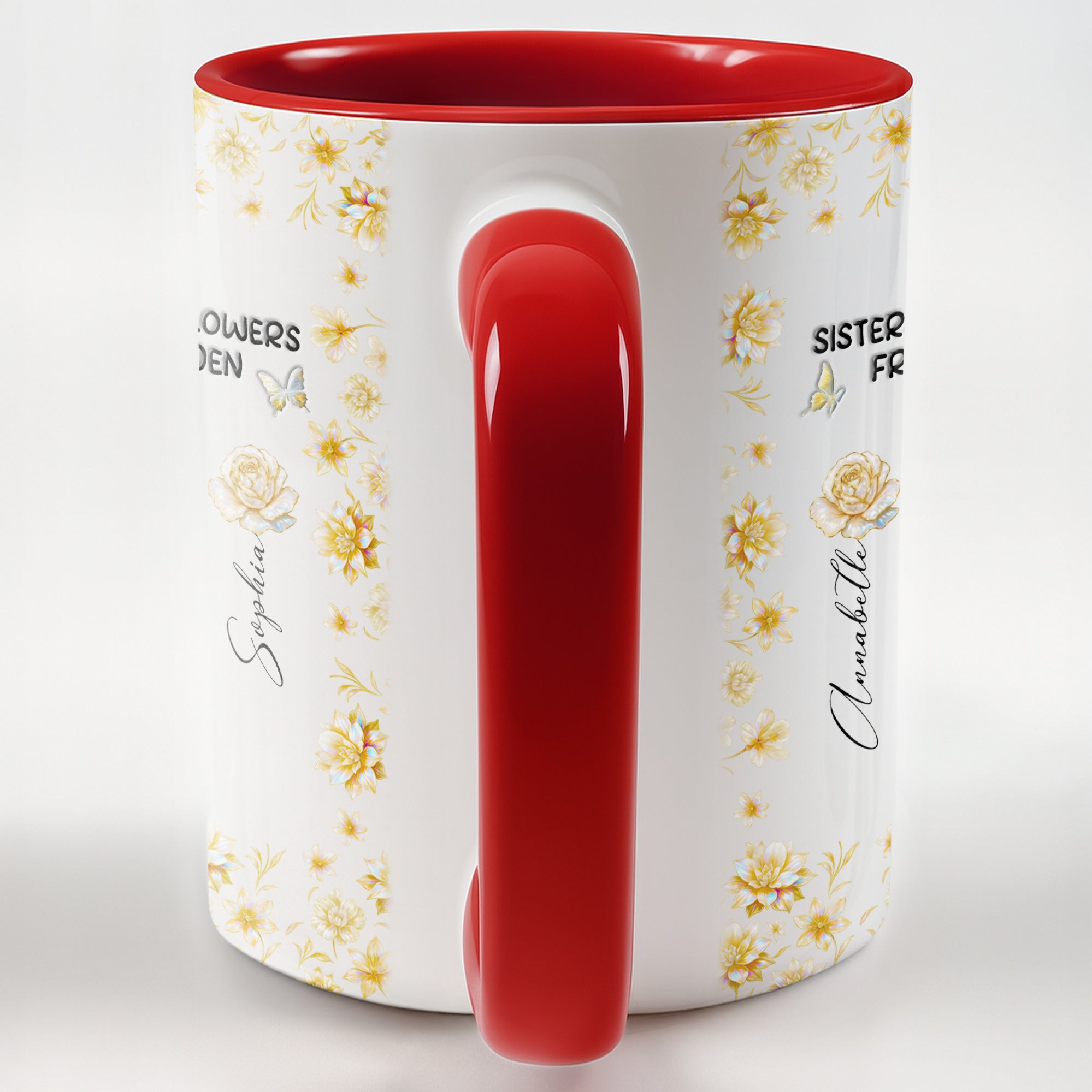 Personalized Sisters Are Different Flowers From The Same Garden Accent Mug Gifts For Sisters - Image 6