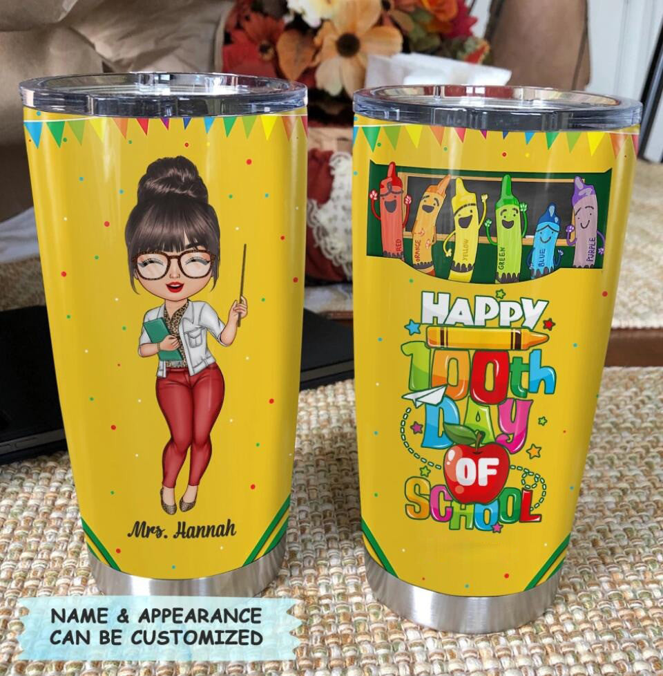 Personalized Teach Love Inspire Tumbler Cute Teacher Tumbler Cup Ideas Presents For Teachers - Image 8