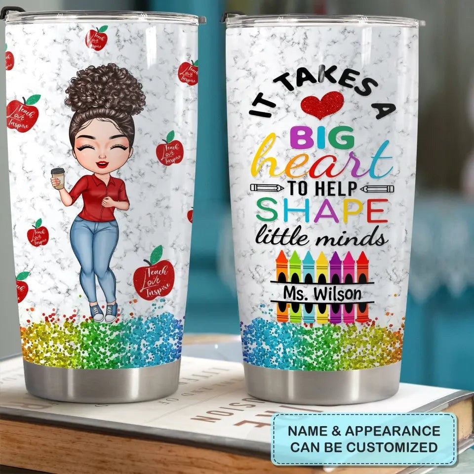 Personalized Teach Love Inspire Tumbler Cute Teacher Tumbler Cup Ideas Teachers Day Gifts