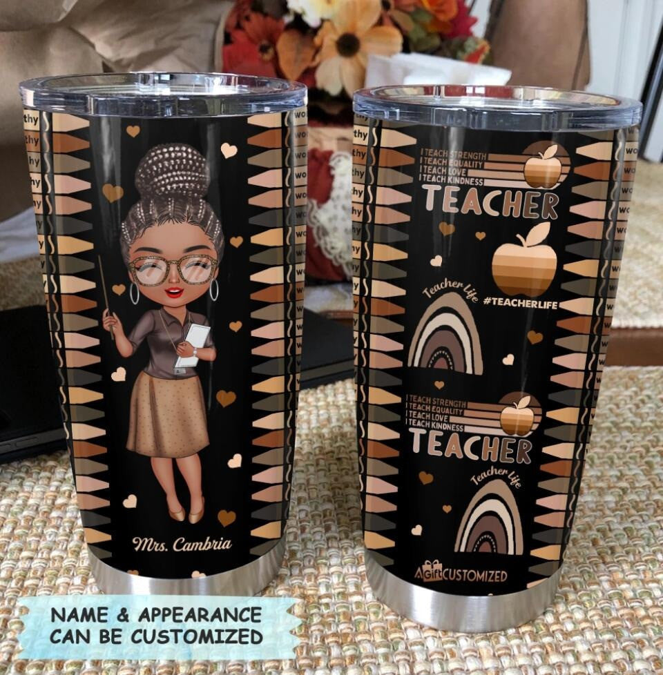 Personalized Teacher Tumbler Custom Teacher Tumbler Cup Back To School Gift - Image 8