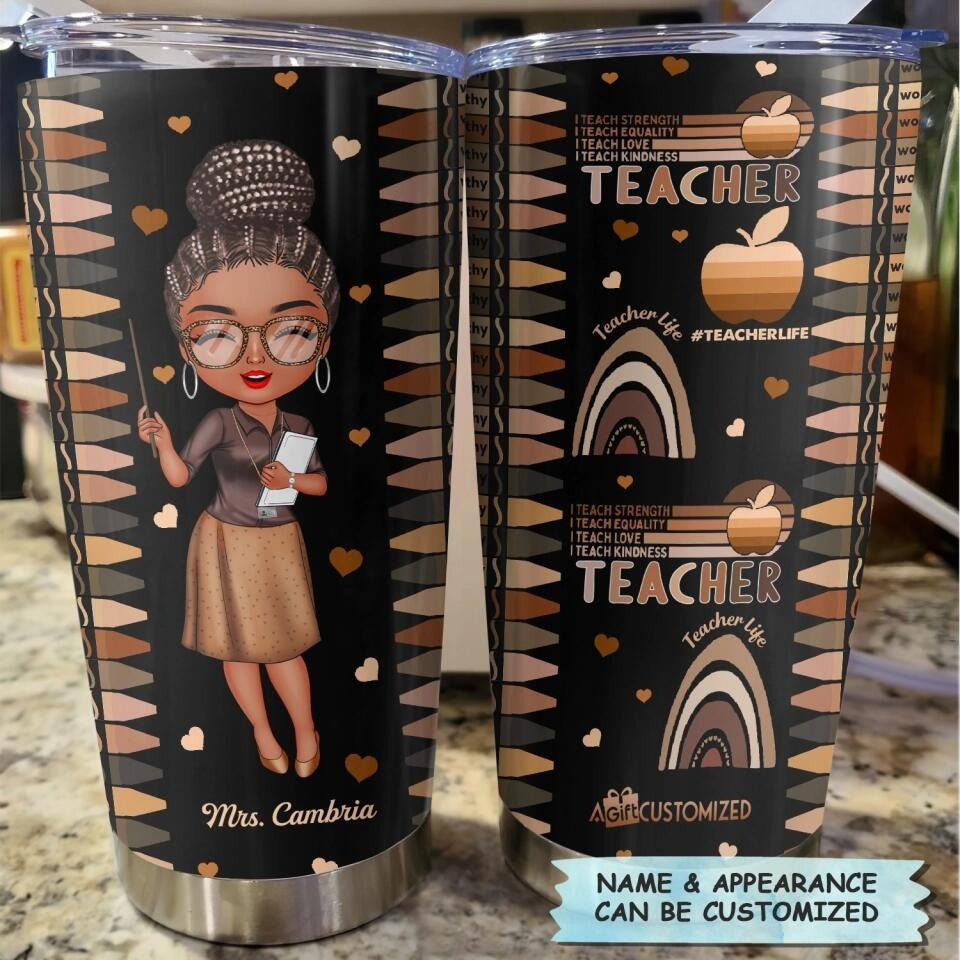 Personalized Teacher Tumbler Custom Teacher Tumbler Cup Back To School Gift