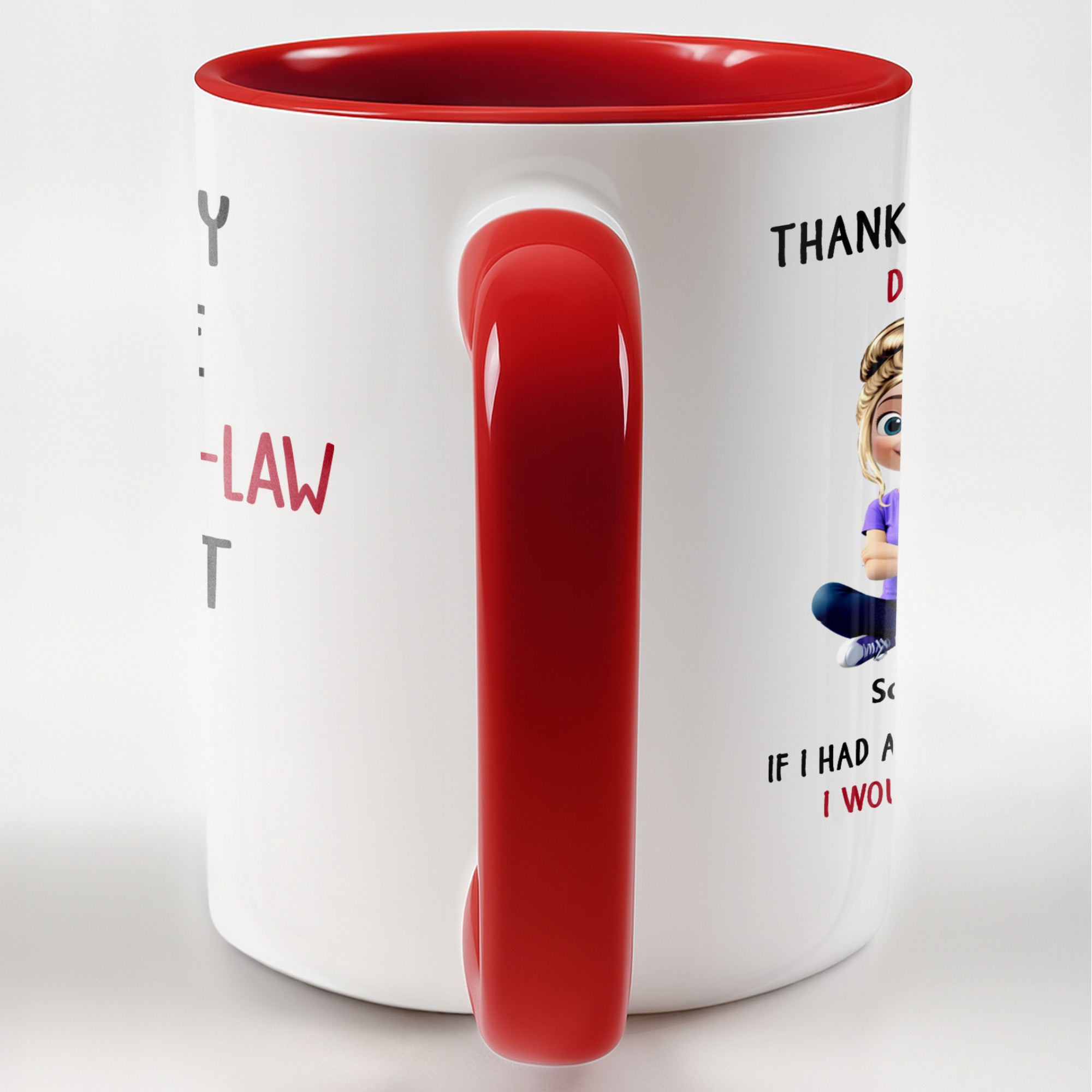 Personalized Thank You For Being My Daughter In Law Accent Mug Meaningful Gifts - Image 3