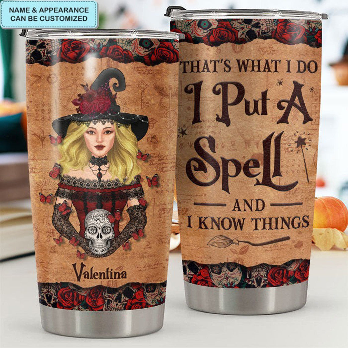 Personalized That's What I Do I Put A Spell Tumbler Witch Tumbler Halloween Teacher Gifts - Image 3