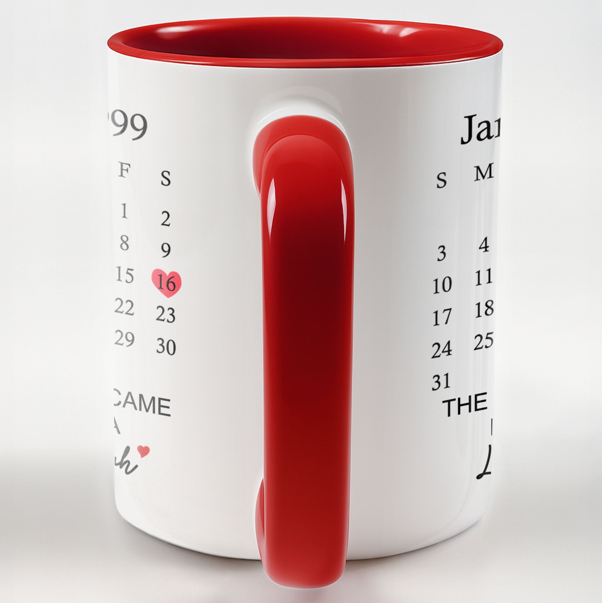 Personalized The Day You Became My Grandma Calendar Design Accent Mug Gifts For Grandchild - Image 5