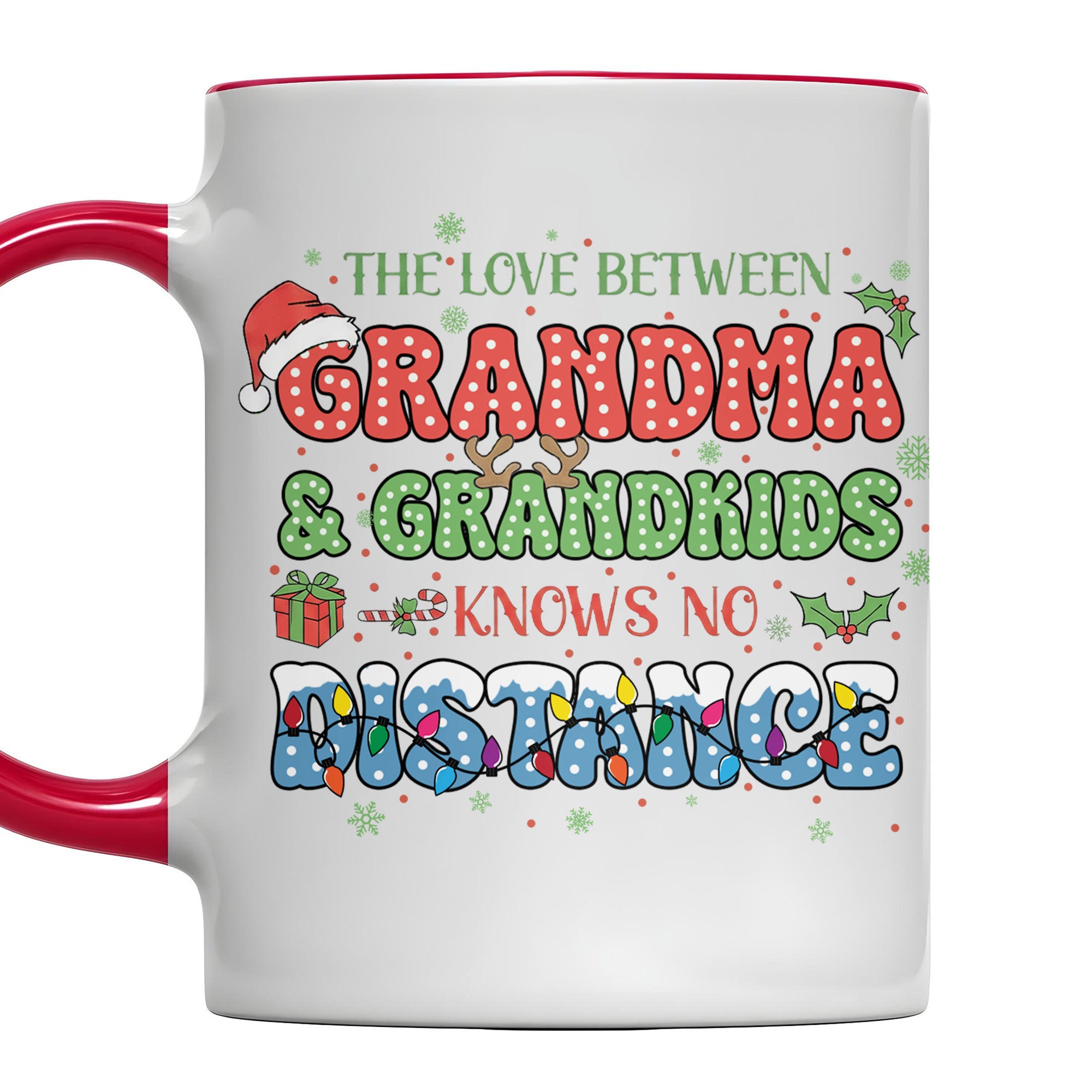 Personalized The Love Between Grandma And Grandkids Accent Mug Christmas Gifts - Image 5