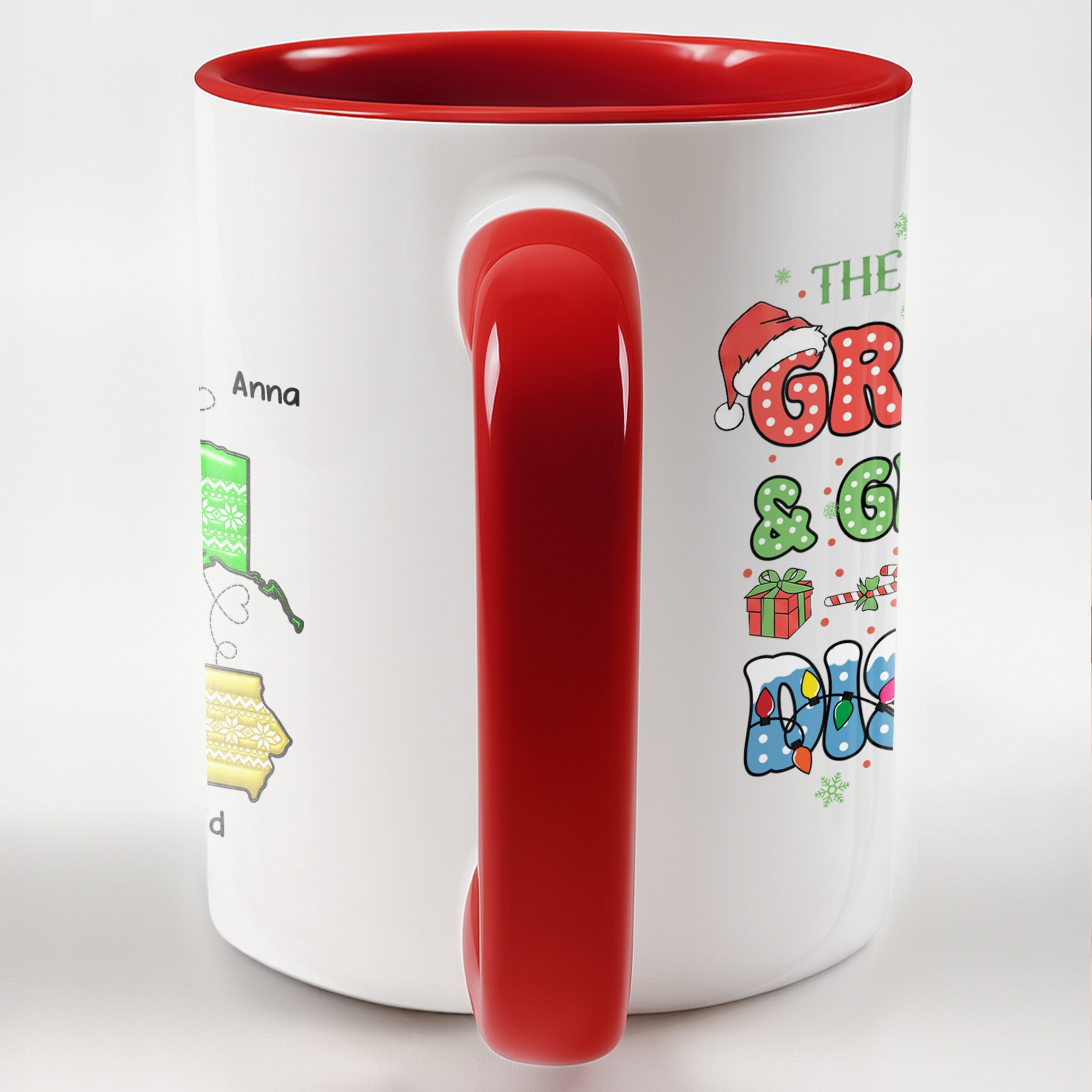 Personalized The Love Between Grandma And Grandkids Accent Mug Christmas Gifts - Image 4