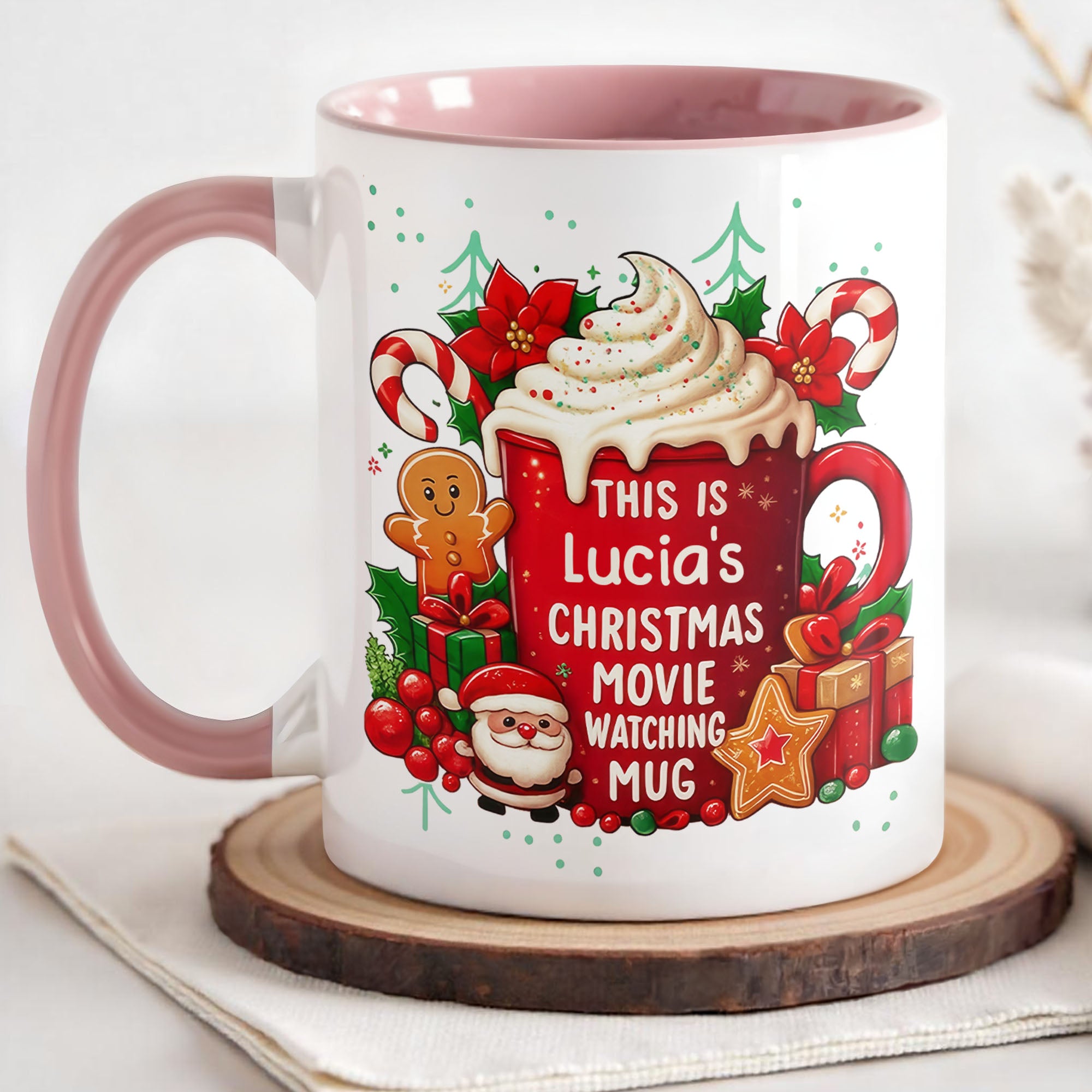 Personalized This Is Your Christmas Movie Watching Accent Mug Xmas Gifts Ideas - Image 2