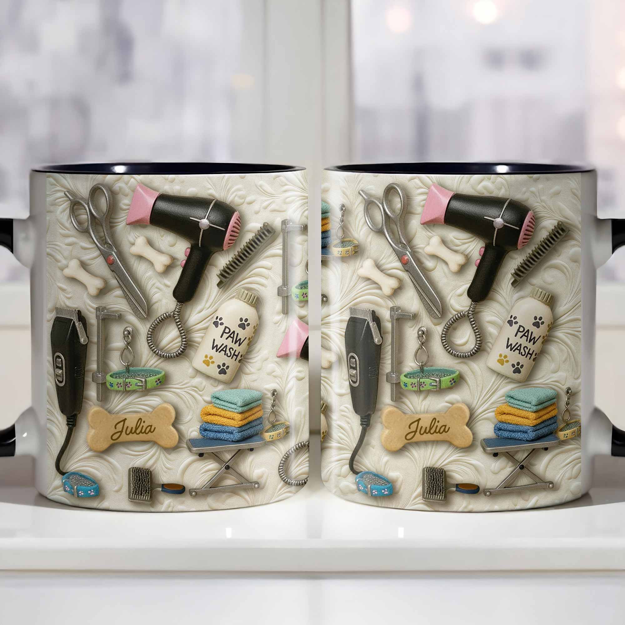 Personalized To My Beloved Your Love And Care With Pet Grooming Tools Accent Mug Gifts Items