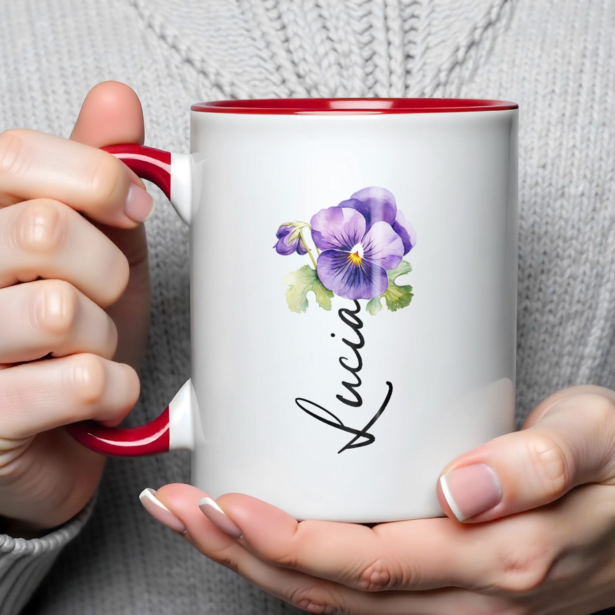 Personalized To My Daughter Flower Accent Mug Gifts For Daughter From Mom - Image 3