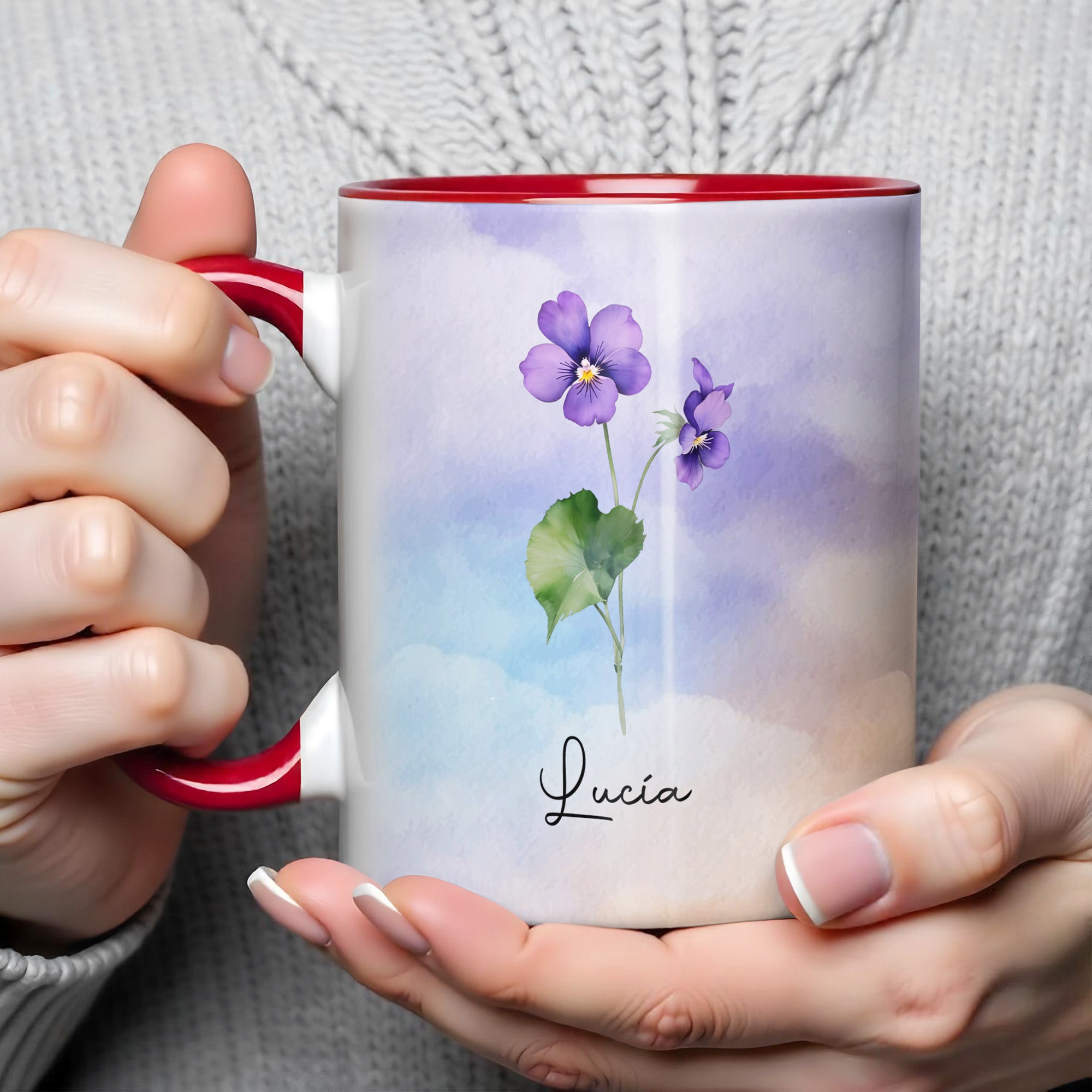 Personalized To My Granddaughter Floral Accent Mug Meaningful Gifts Ideas - Image 4