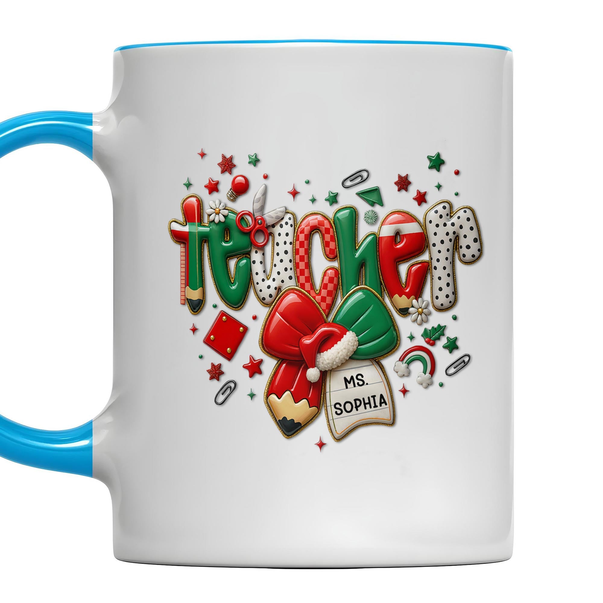 Personalized To My Teacher Thank You For Making A Difference Accent Mug Best Teacher Gifts - Image 3