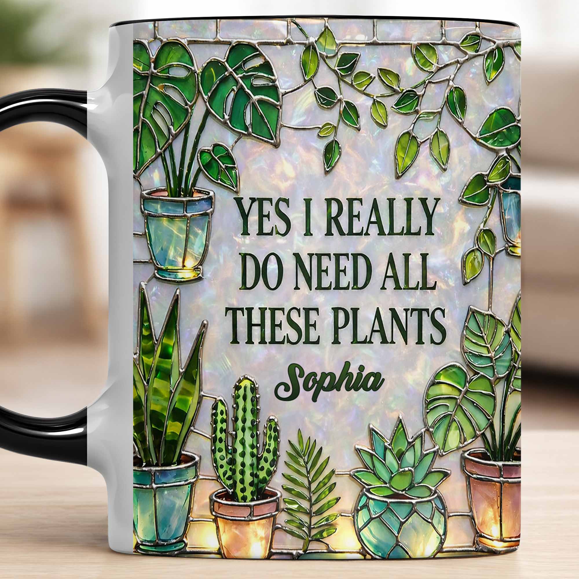 Personalized Yes I Really Do Need All These Plants Accent Mug Gifts For Plant Lovers - Image 7