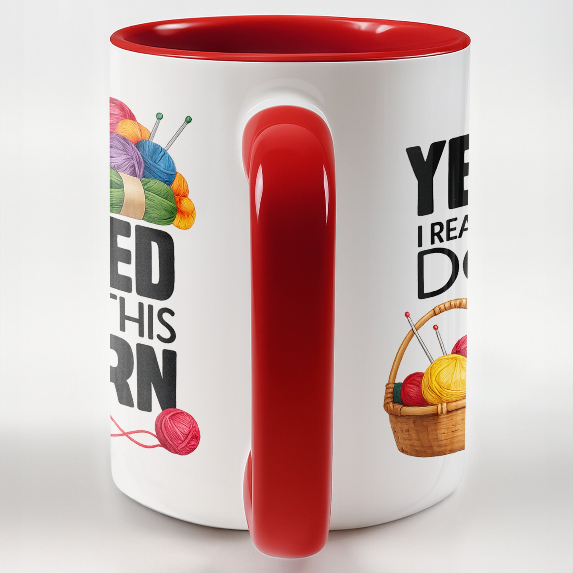 Personalized Yes I Really Do Need All This Yarn Accent Mug Gift Ideas For Crafters - Image 4