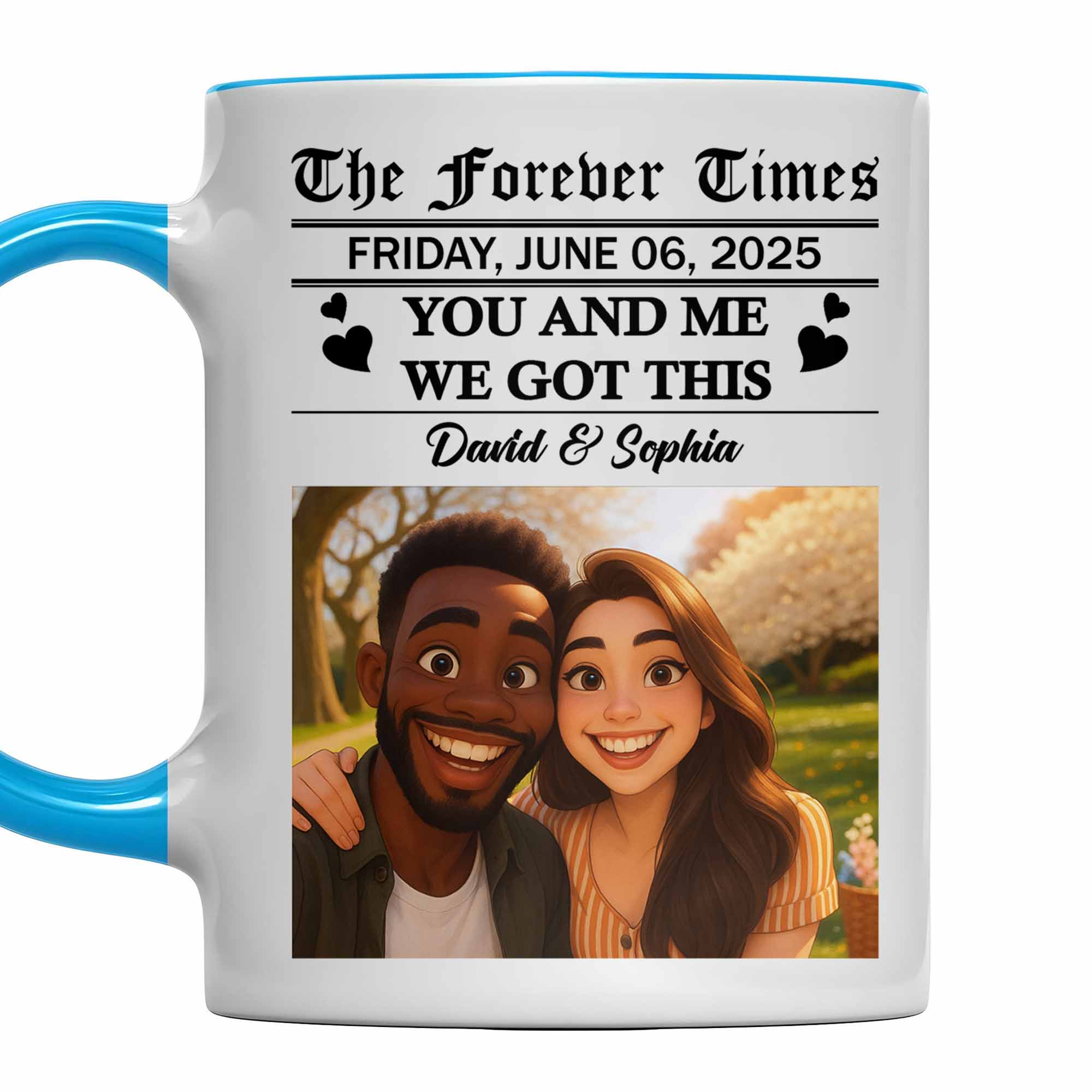 Personalized You And Me We Got This Couple Portrait Accent Mug Best Gifts For Couples - Image 6