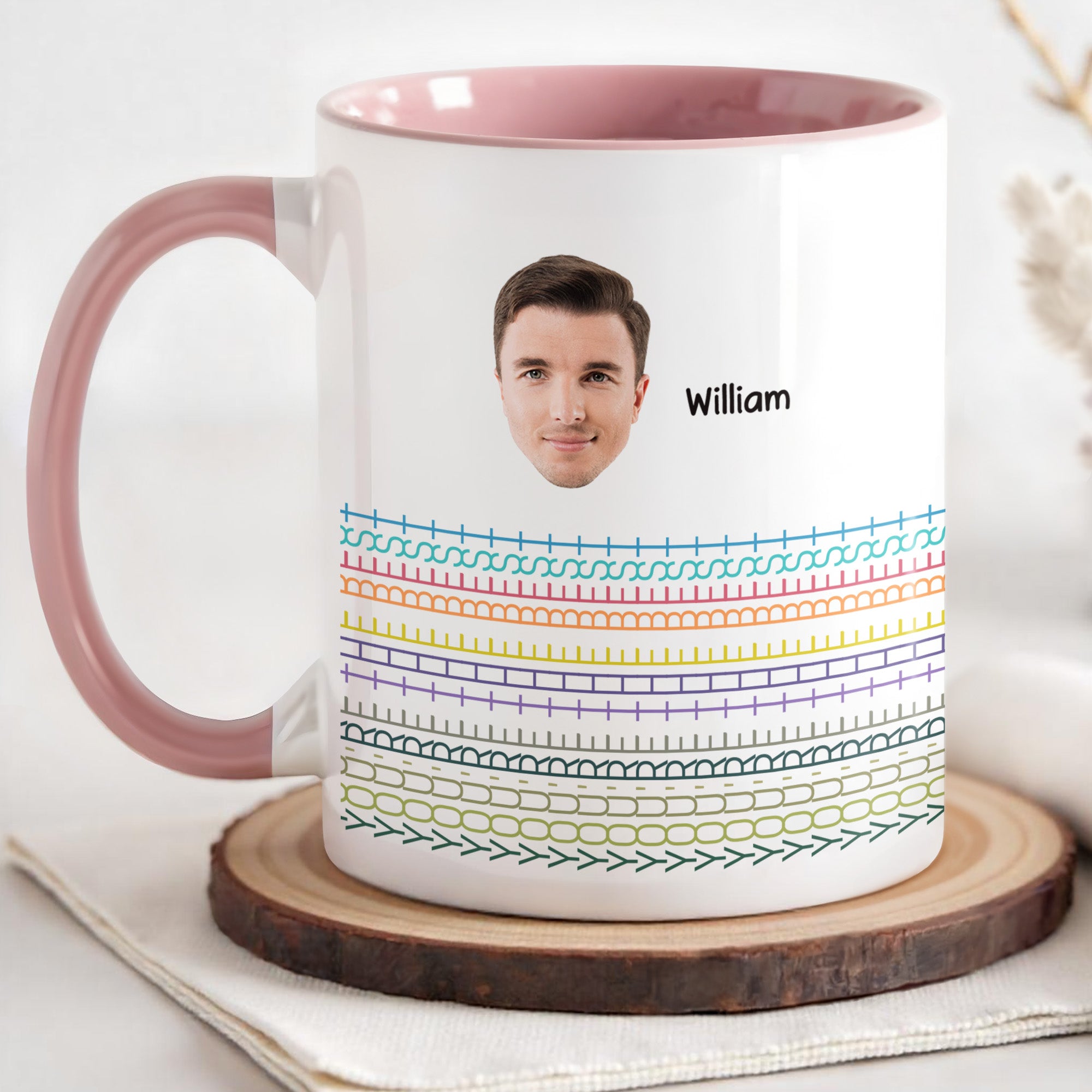Personalized You Are The Best Vibrant Line Patterns Accent Mug Birthday Gifts For Friends - Image 3