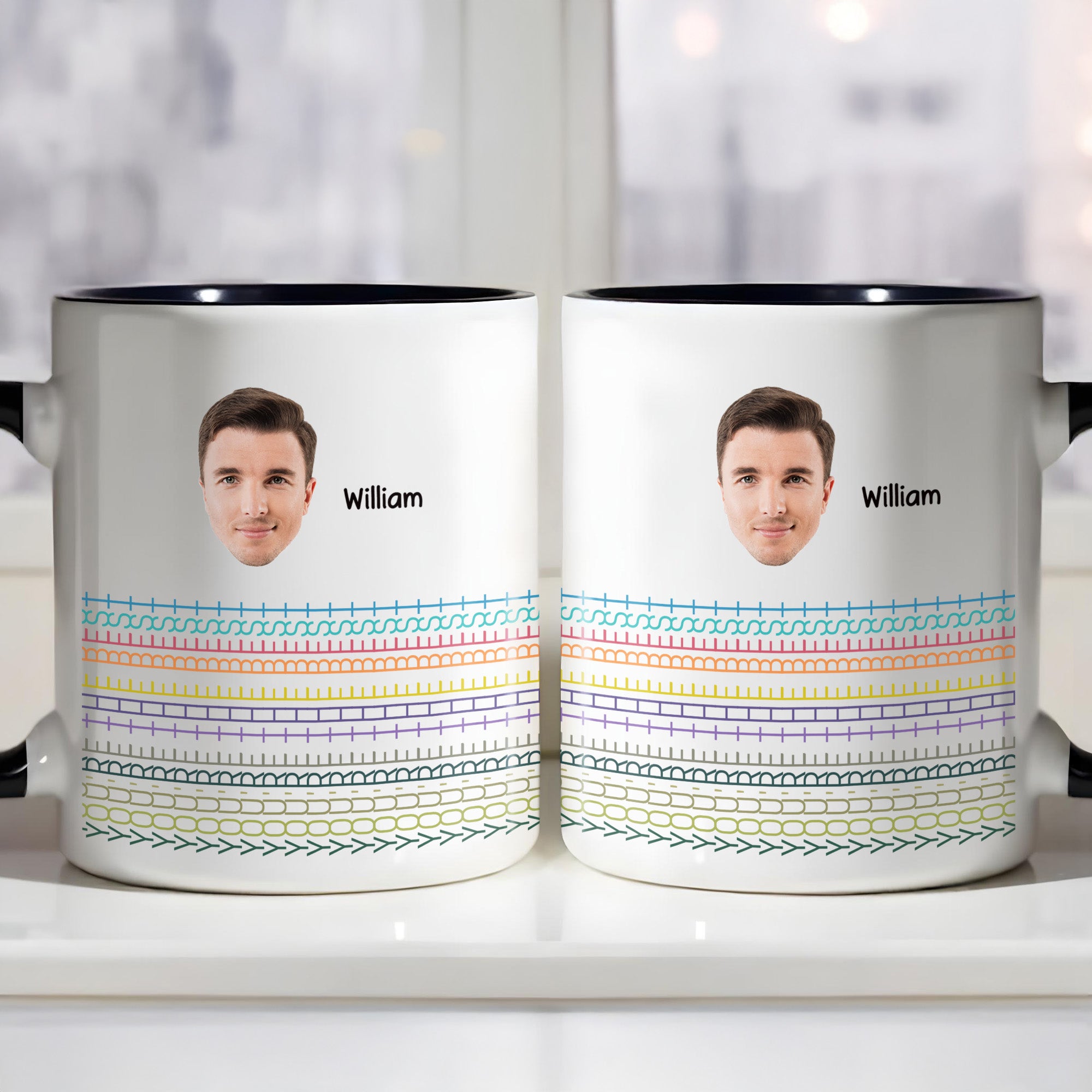 Personalized You Are The Best Vibrant Line Patterns Accent Mug Birthday Gifts For Friends