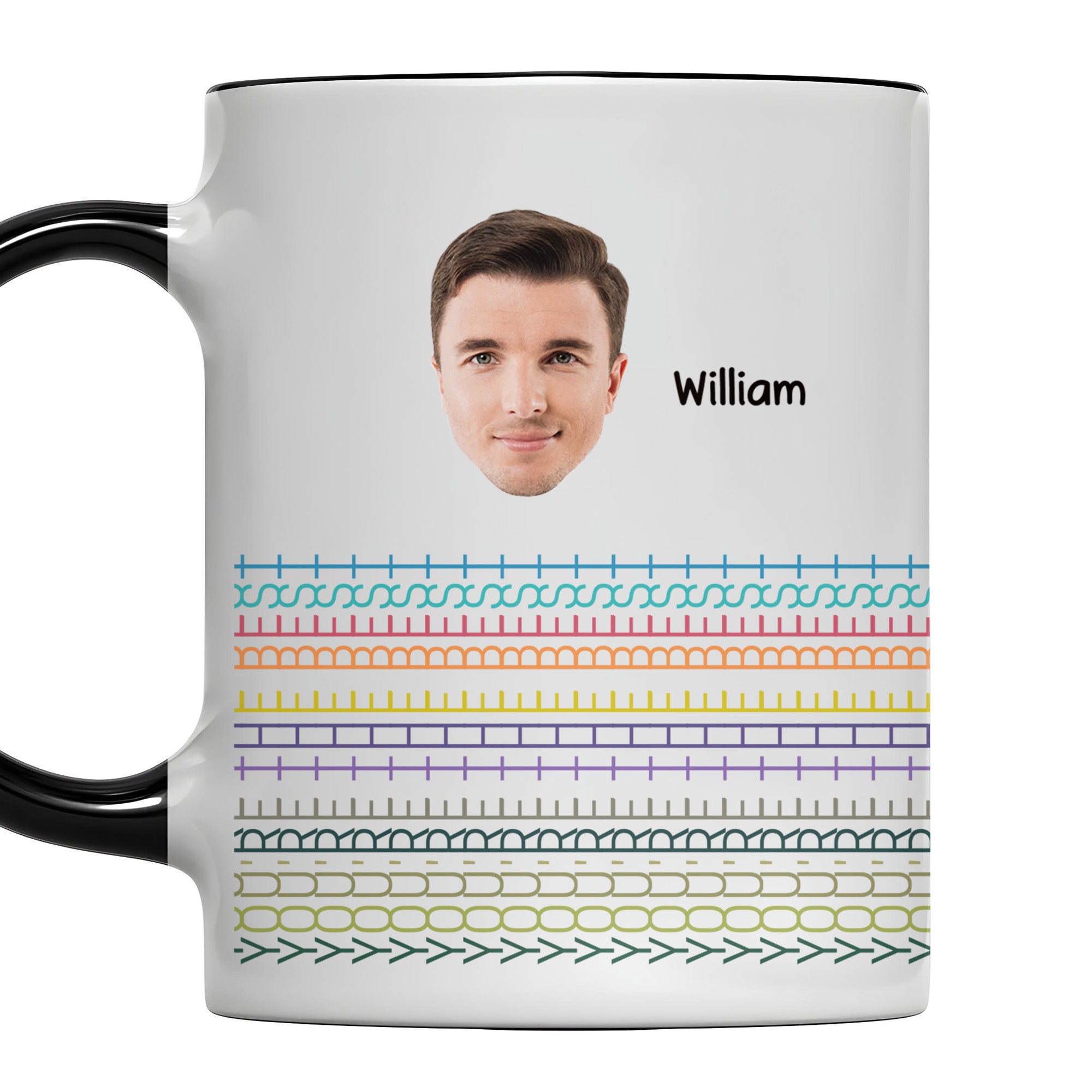 Personalized You Are The Best Vibrant Line Patterns Accent Mug Birthday Gifts For Friends - Image 6
