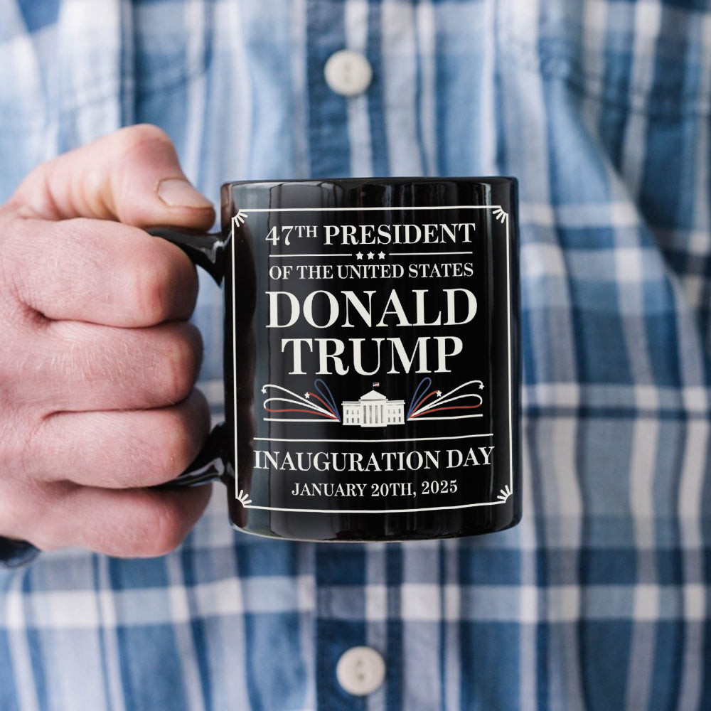 President Trump Won Mug 47th President Of The United States Donald Trump Inauguration Day Mug - Image 2