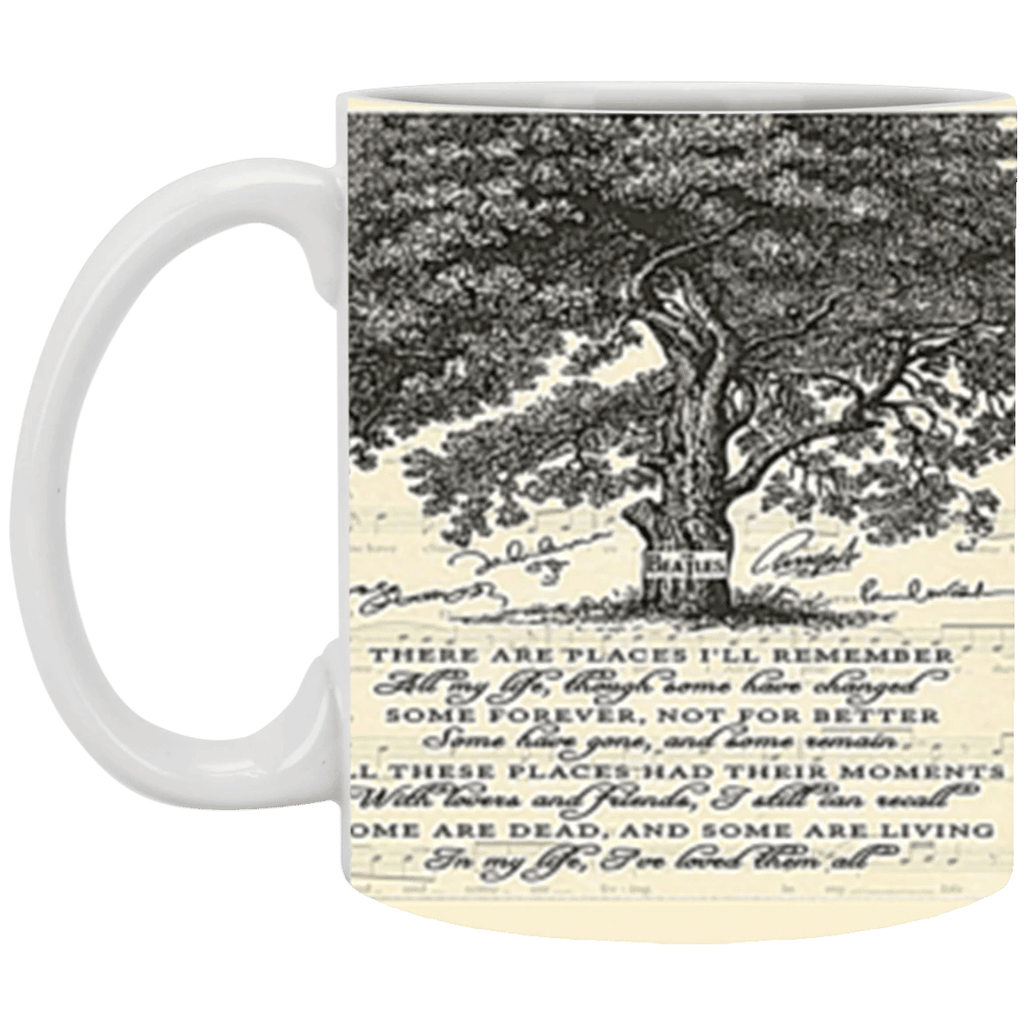 The Beatles Mug In My Life Song Lyric Mug Signed Best Gift For Beatles Fan - Image 2