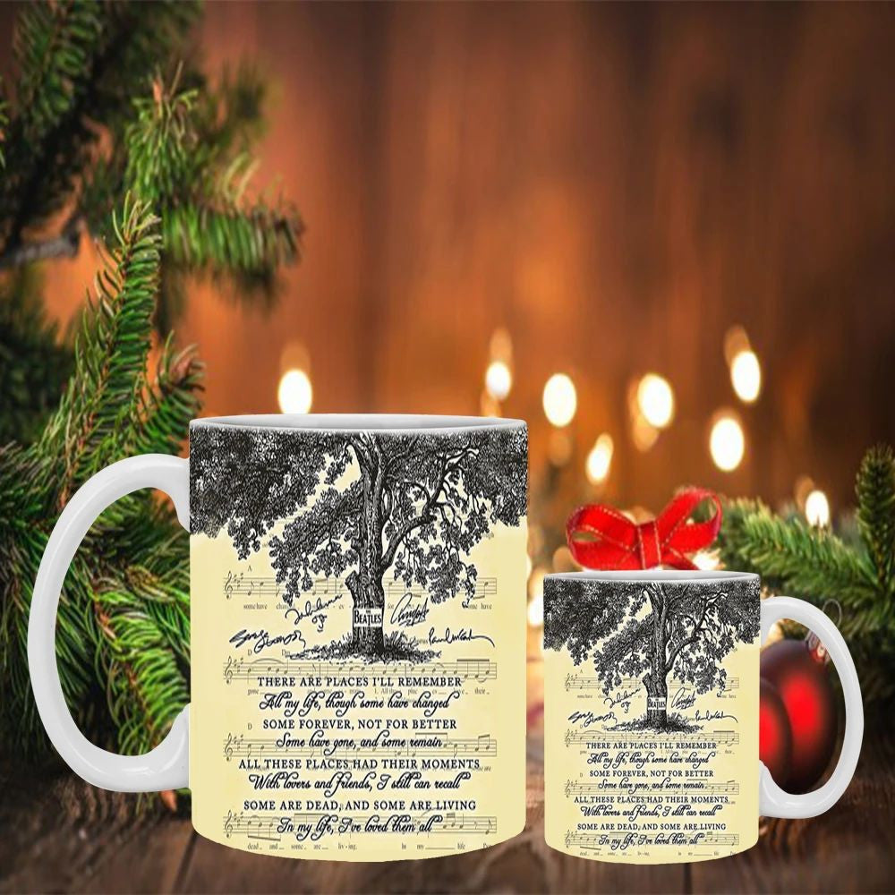 The Beatles Mug In My Life Song Lyric Mug Signed Best Gift For Beatles Fan