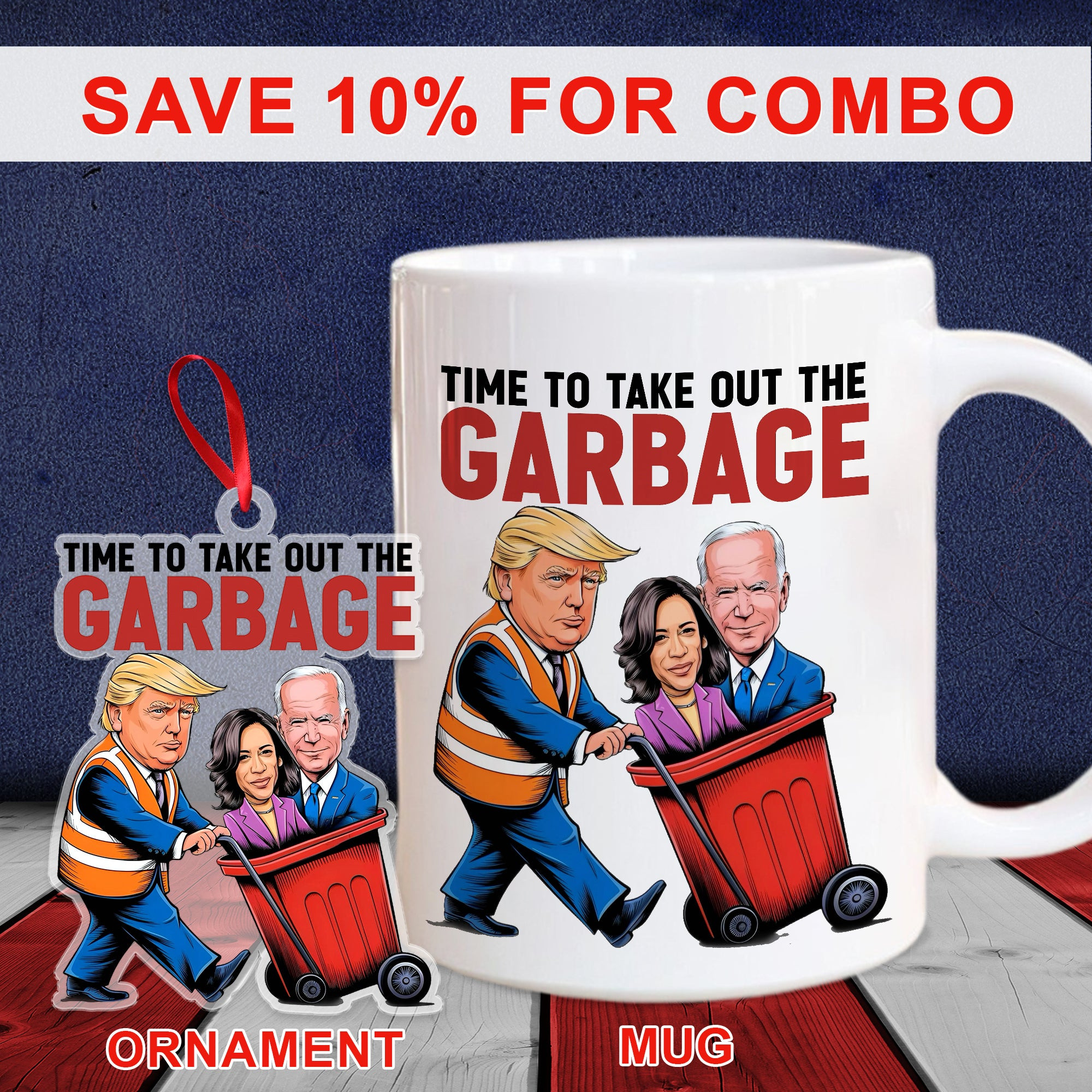 Time To Take Out The Garbage Trump 2024 Mug Patriotic Mug Gifts For Trump Fan