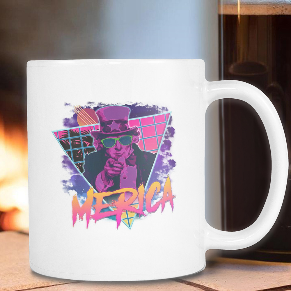 Trump 2024 Merica Mug Support Trump For President Patriotic Mug Father's Day Gifts For Dad - Image 2