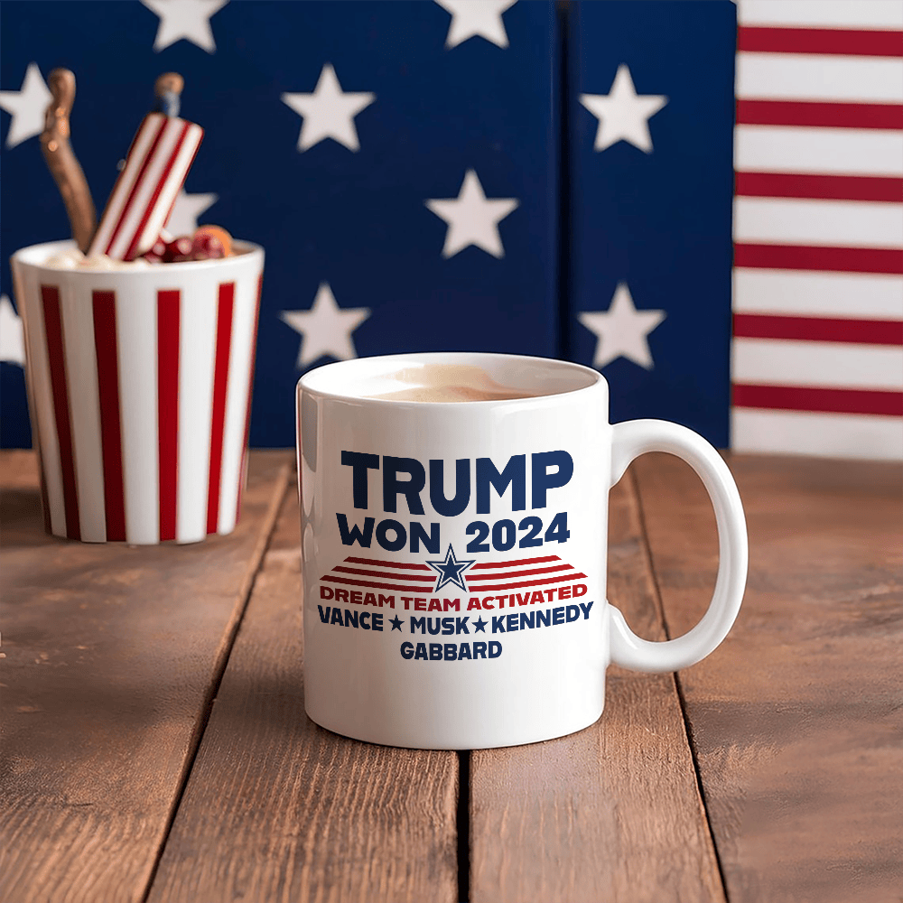 Trump Won 2024 Mug Trump 47 Mug Patriotic Gifts For MAGA Supporters - Image 5