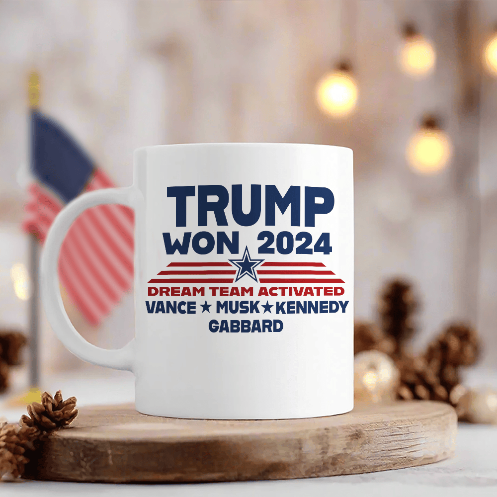 Trump Won 2024 Mug Trump 47 Mug Patriotic Gifts For MAGA Supporters - Image 3