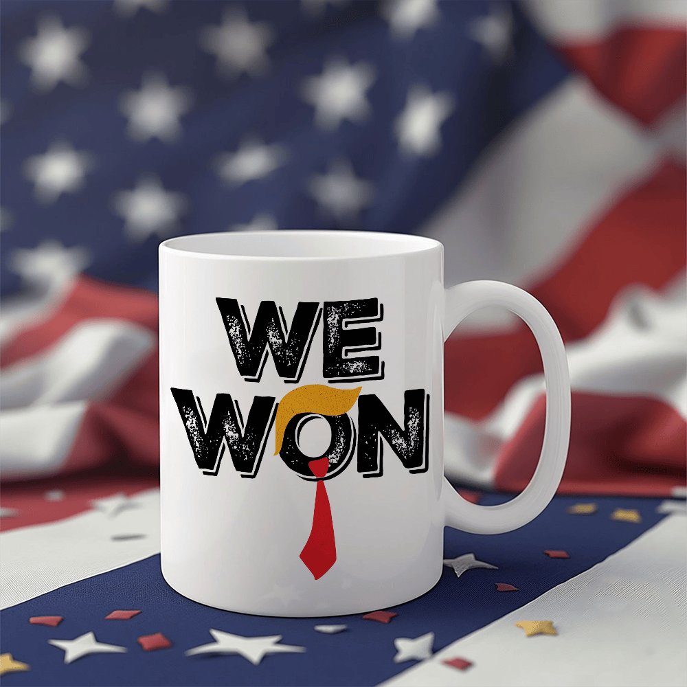 We Won Trump Mug Dark MAGA Mug Patriotic Gifs For Trump Supporters - Image 4