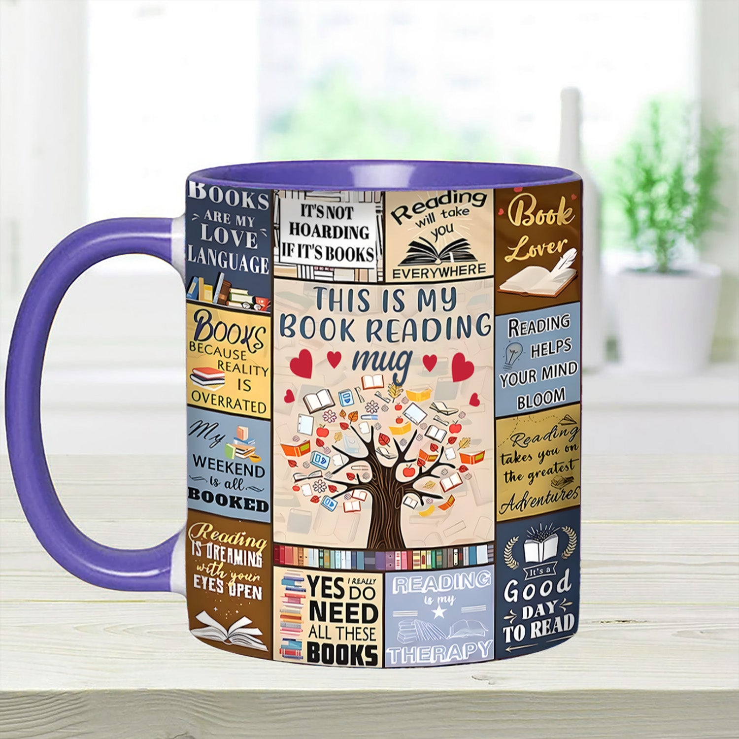 Accent Mug This Is My Book Reading Mug Cool Gift Ideas For Mother - Image 5