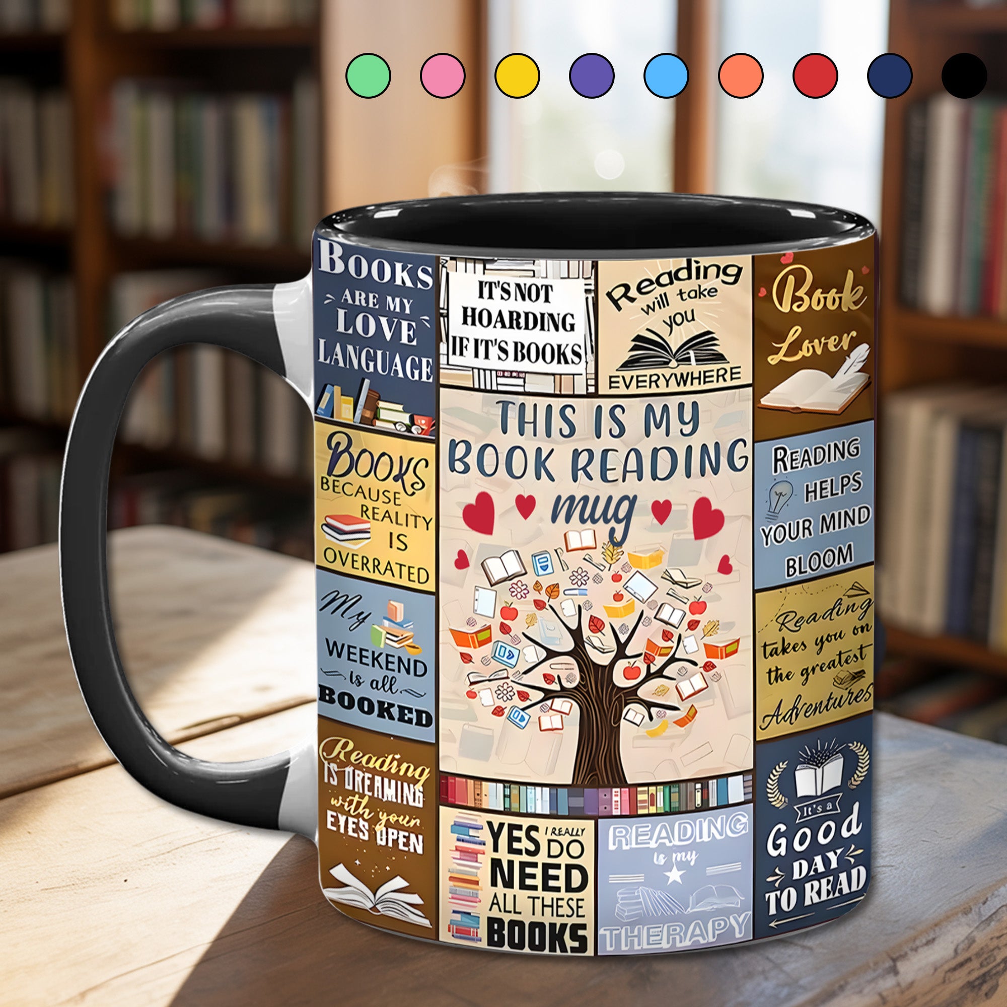 Accent Mug This Is My Book Reading Mug Cool Gift Ideas For Mother - Image 14