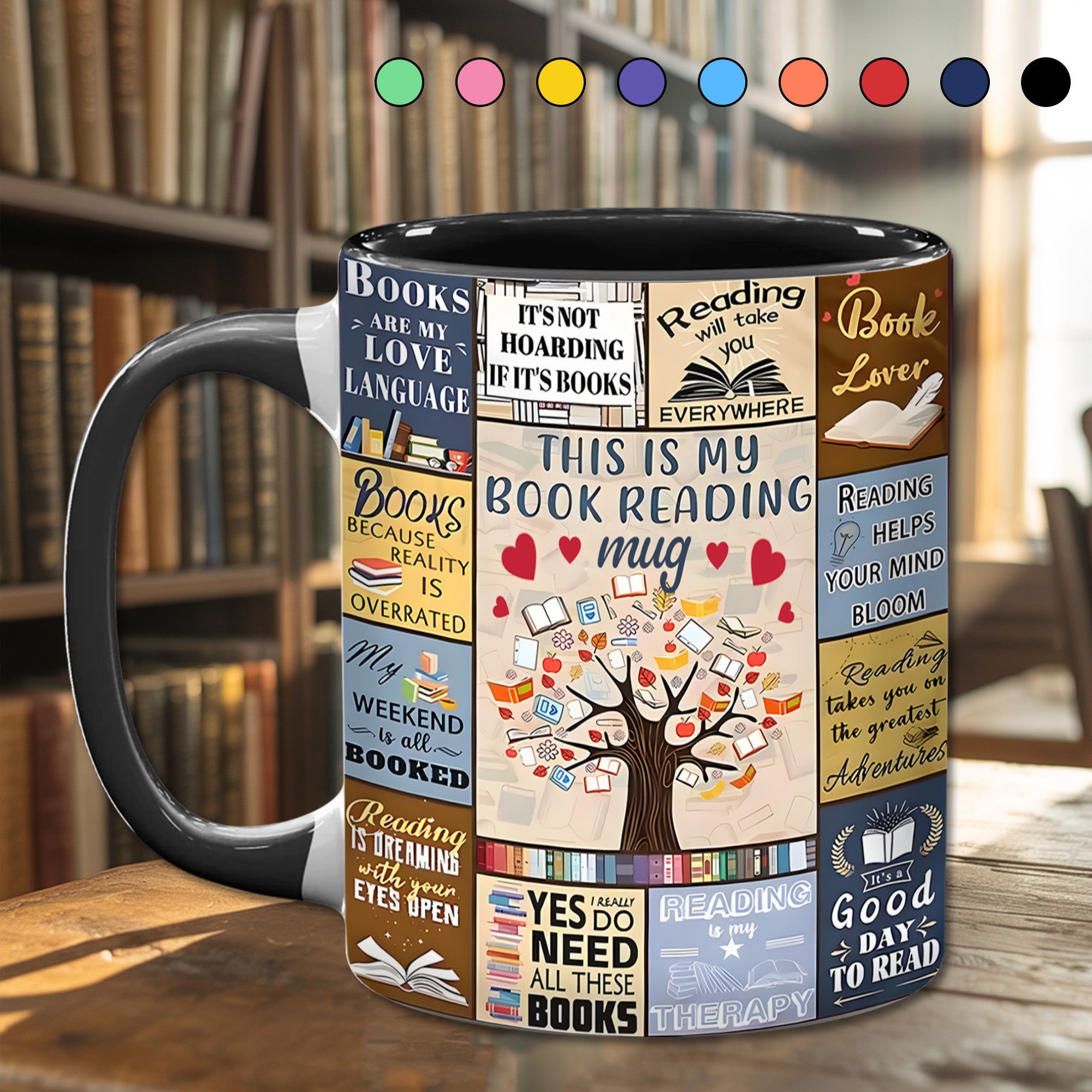 Accent Mug This Is My Book Reading Mug Cool Gift Ideas For Mother - Image 2