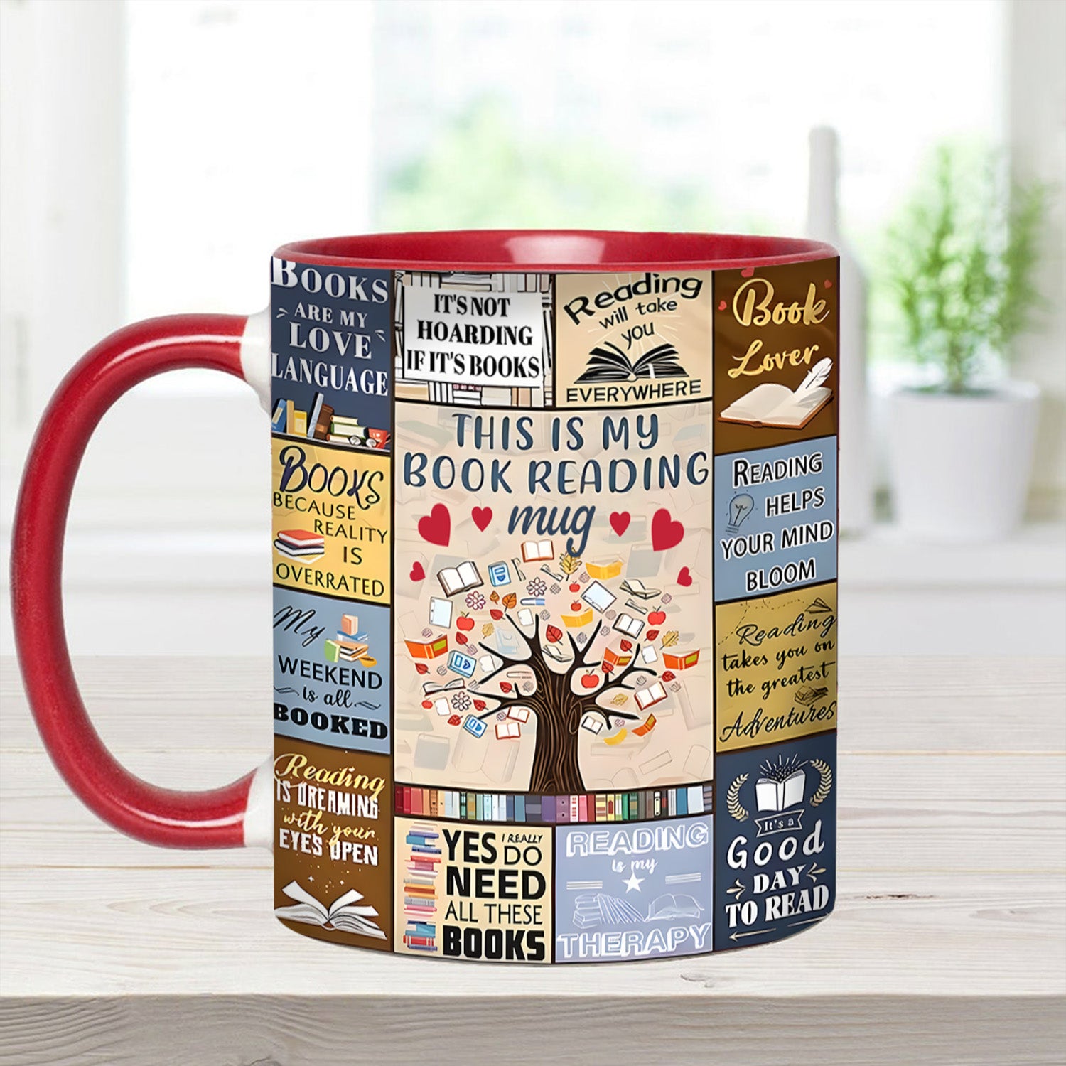 Accent Mug This Is My Book Reading Mug Cool Gift Ideas For Mother - Image 12