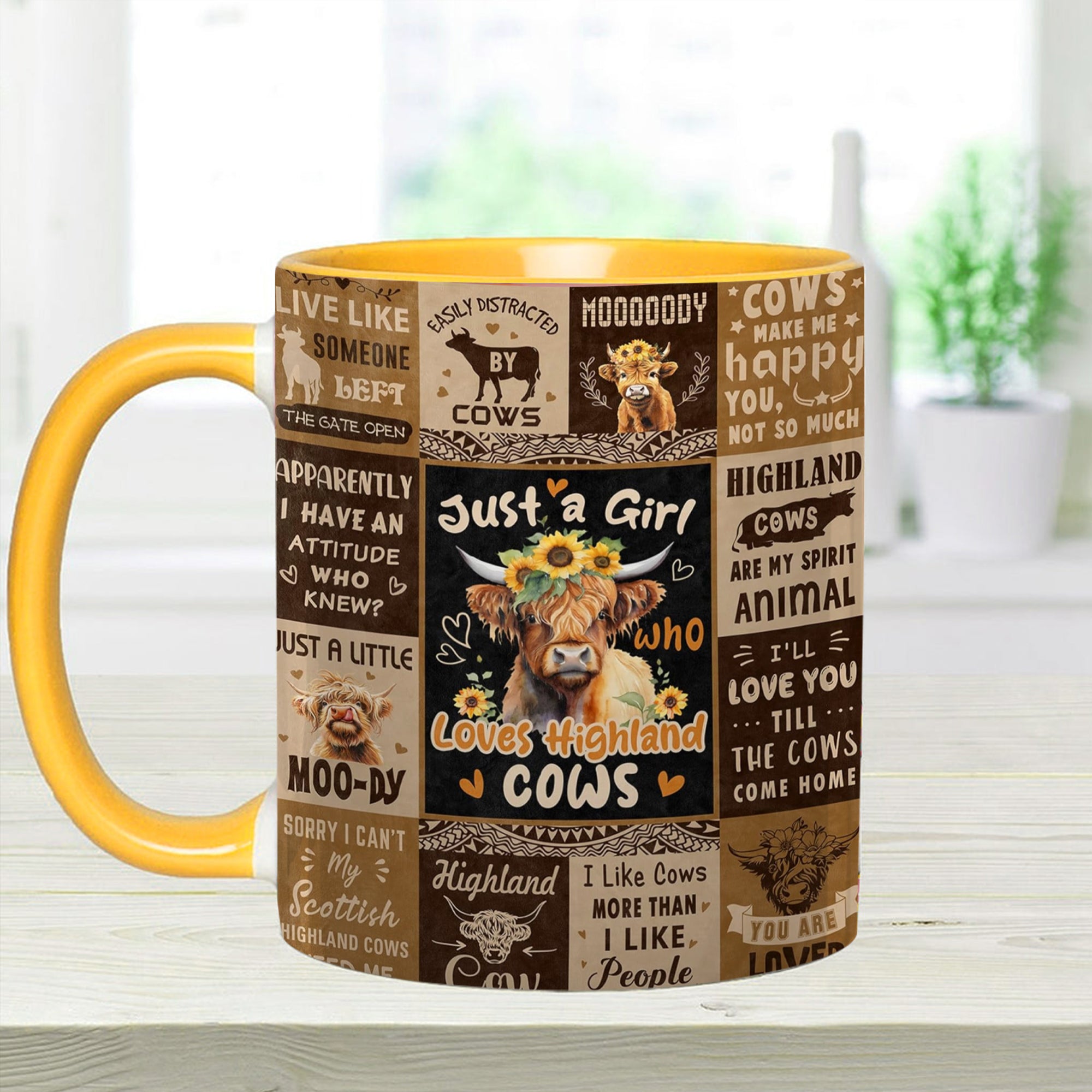 Adorable Cow Collage Accent Mug Love Cows Cow Gifts For Cow Lovers - Image 6