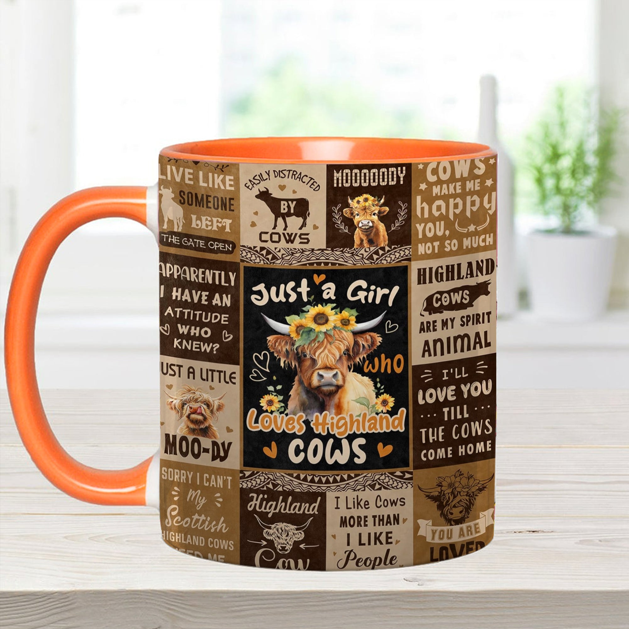 Adorable Cow Collage Accent Mug Love Cows Cow Gifts For Cow Lovers - Image 4