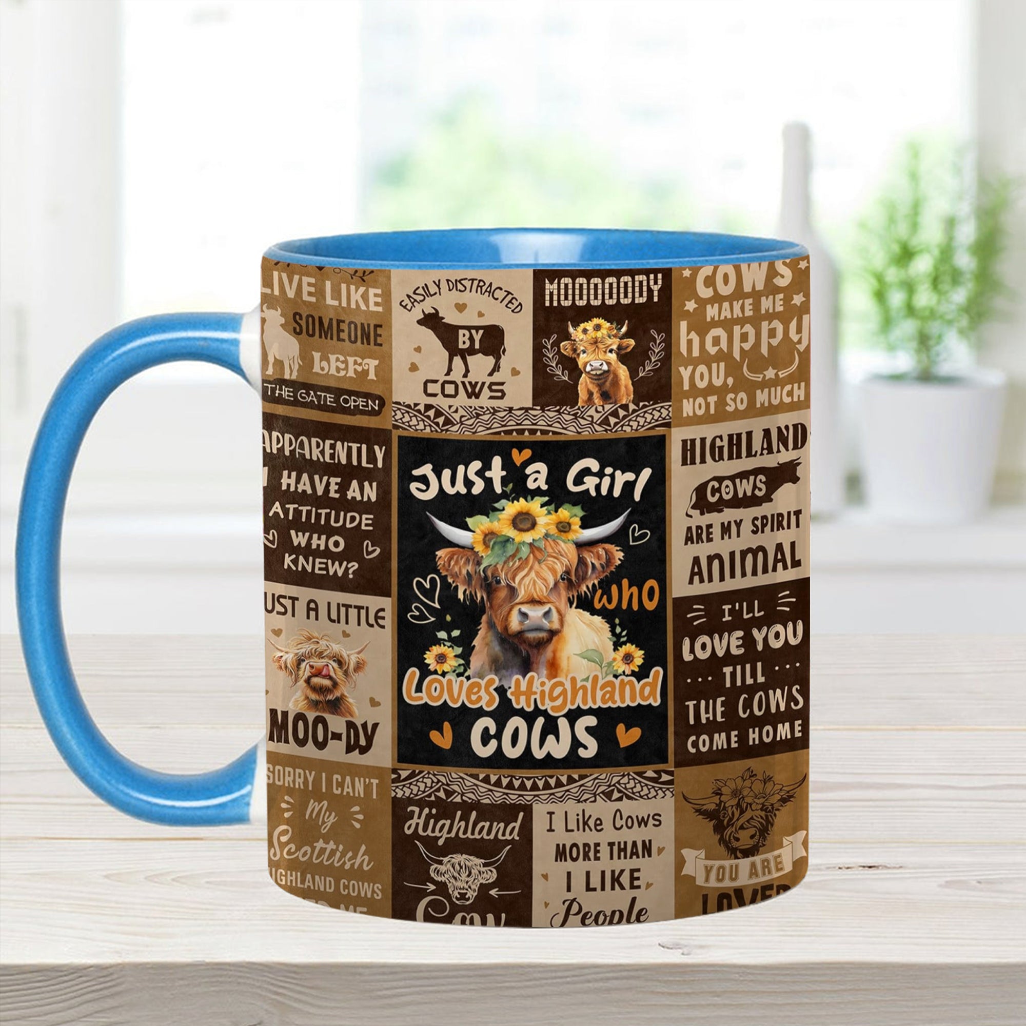 Adorable Cow Collage Accent Mug Love Cows Cow Gifts For Cow Lovers - Image 3