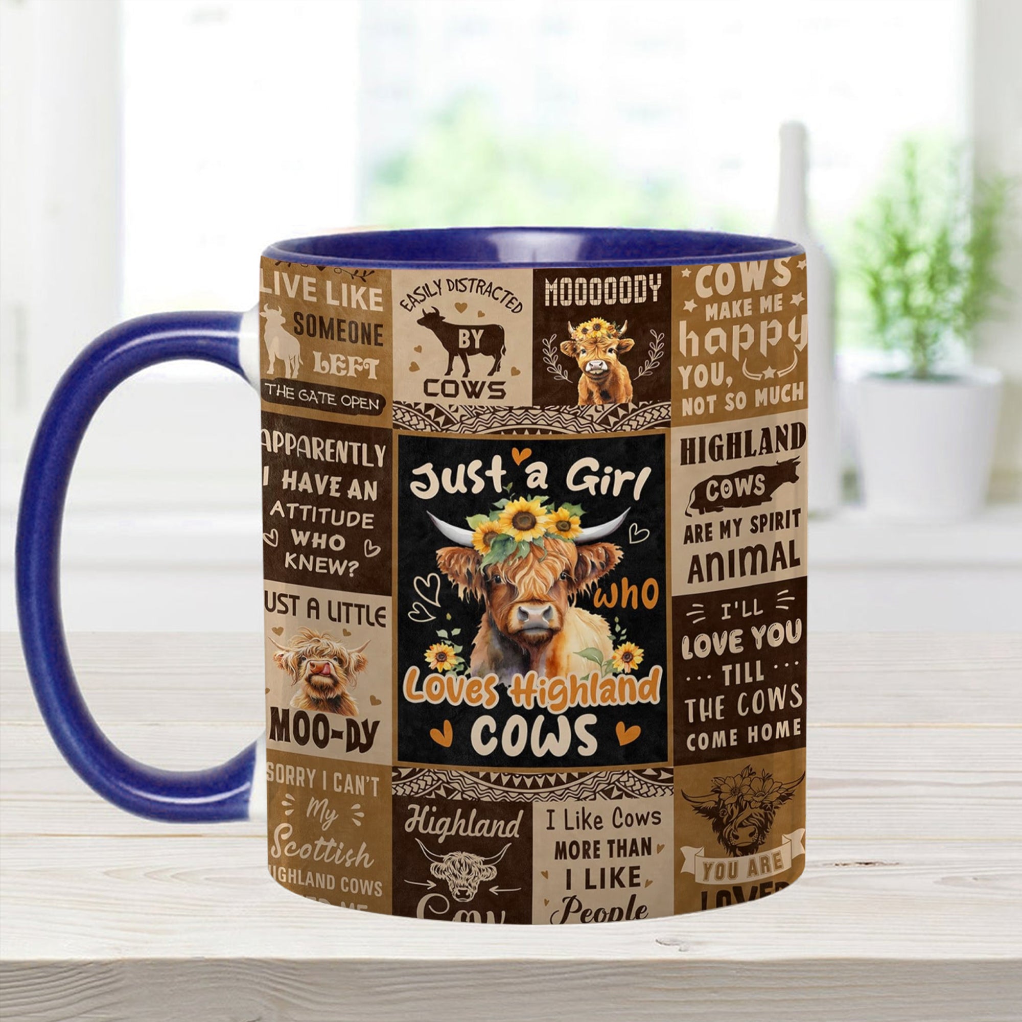 Adorable Cow Collage Accent Mug Love Cows Cow Gifts For Cow Lovers - Image 9