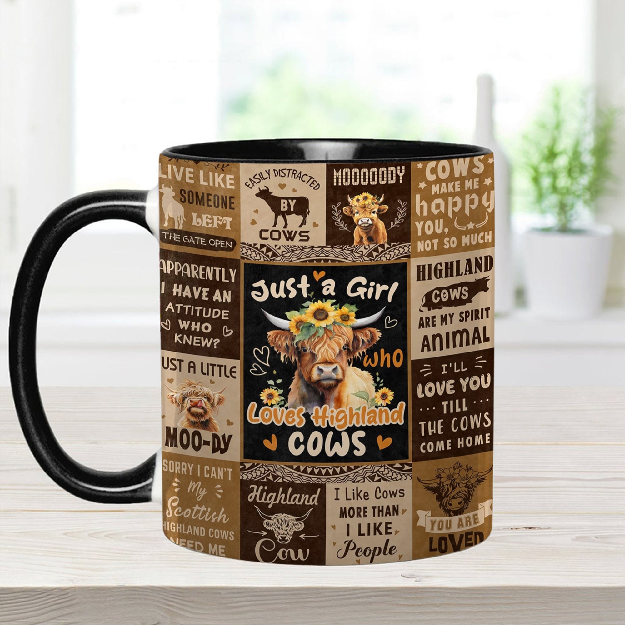 Adorable Cow Collage Accent Mug Love Cows Cow Gifts For Cow Lovers - Image 7