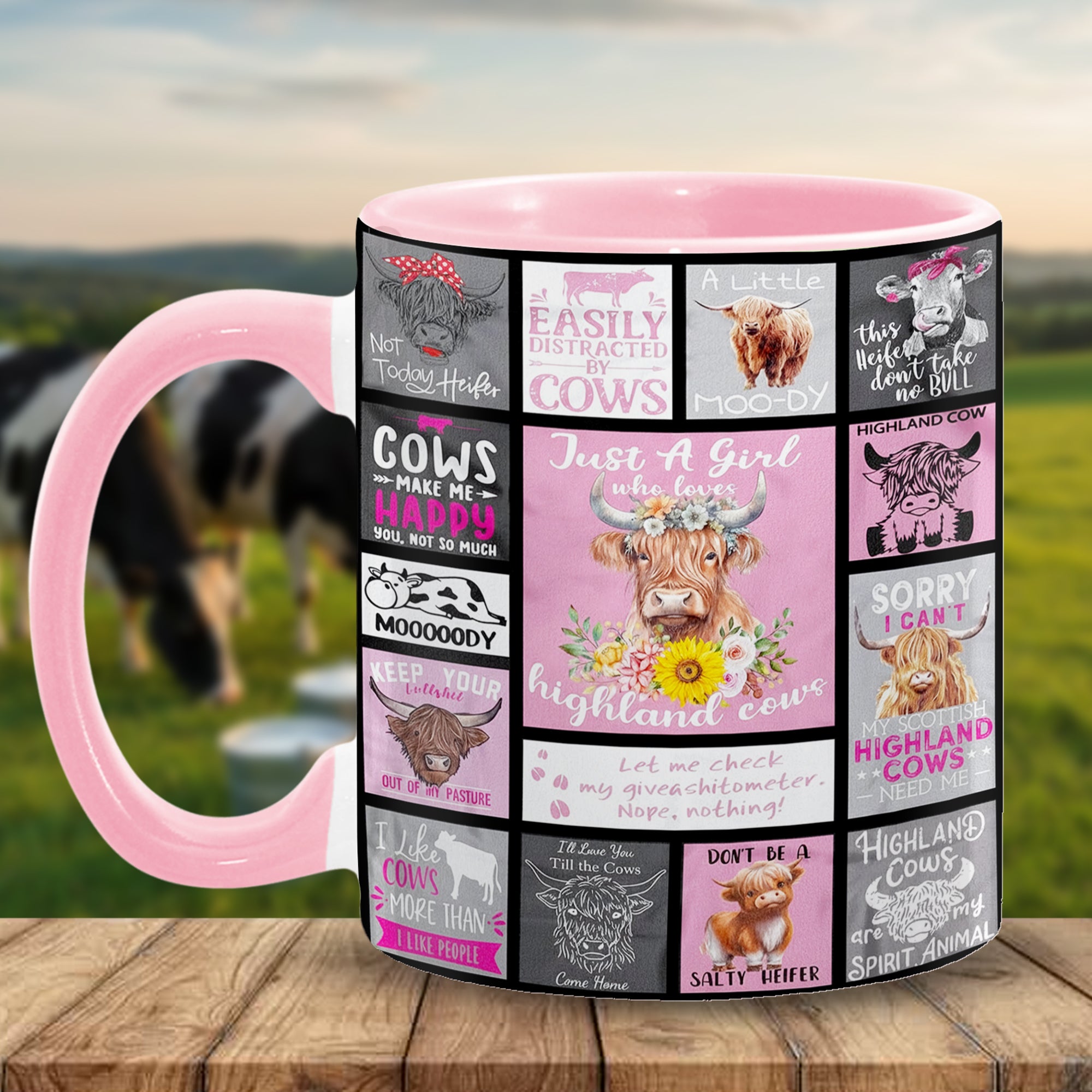 Adorable Cow Collection Accent Mug Presents For Cow Lovers