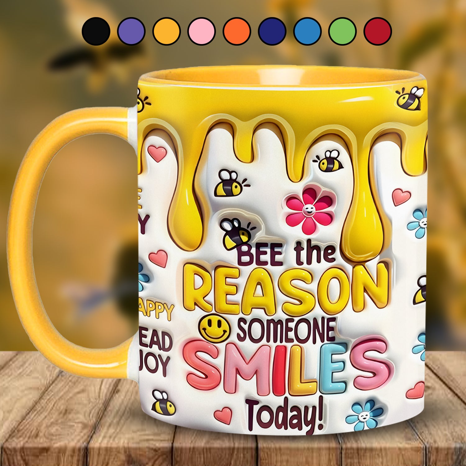 Bee Accent Mug Bee The Reason Presents For Beekeepers